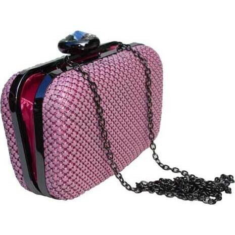 Evening Purse Mesh Pink