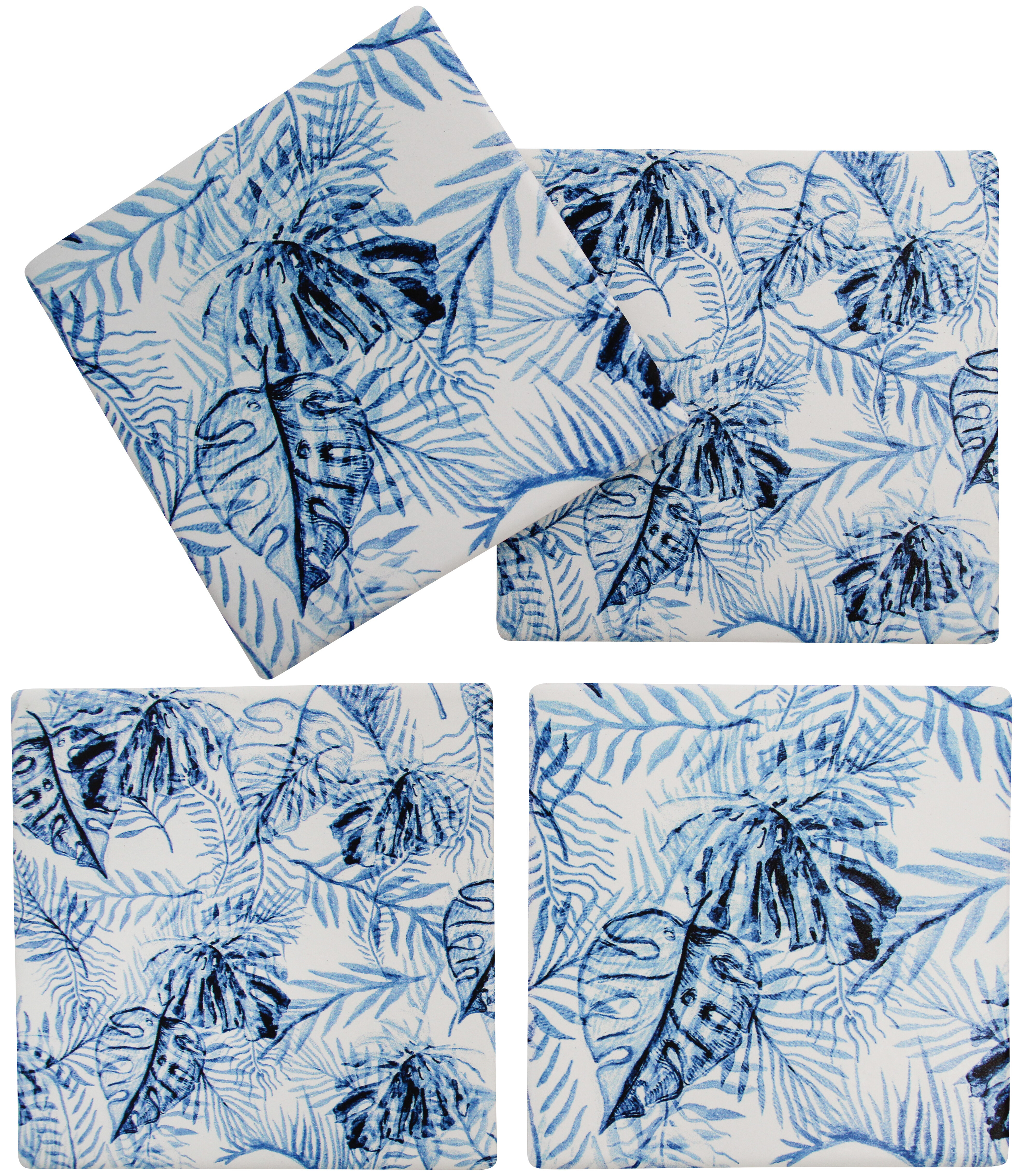 Coasters S/4 Island Blue