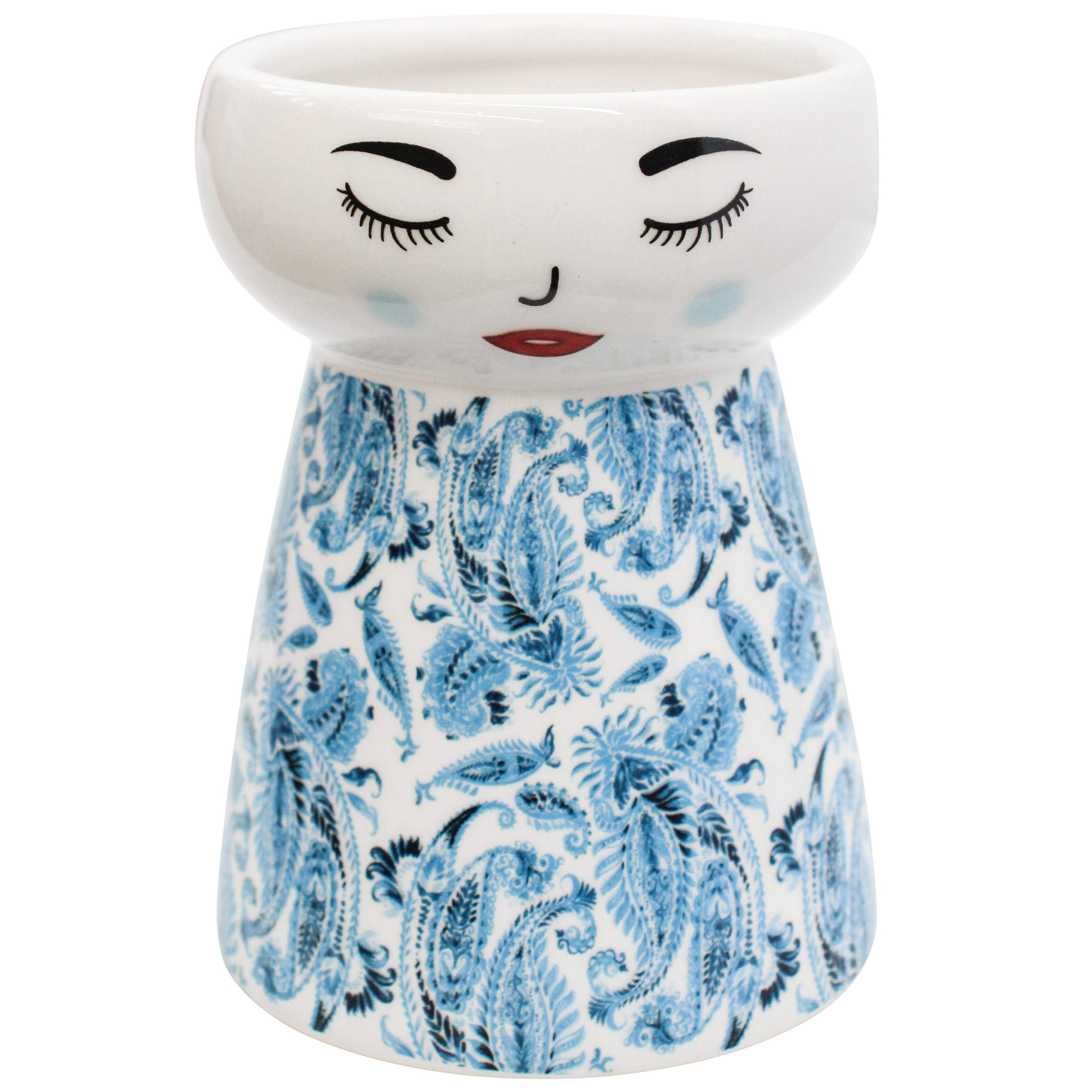 Doll Vase Indigo Sml