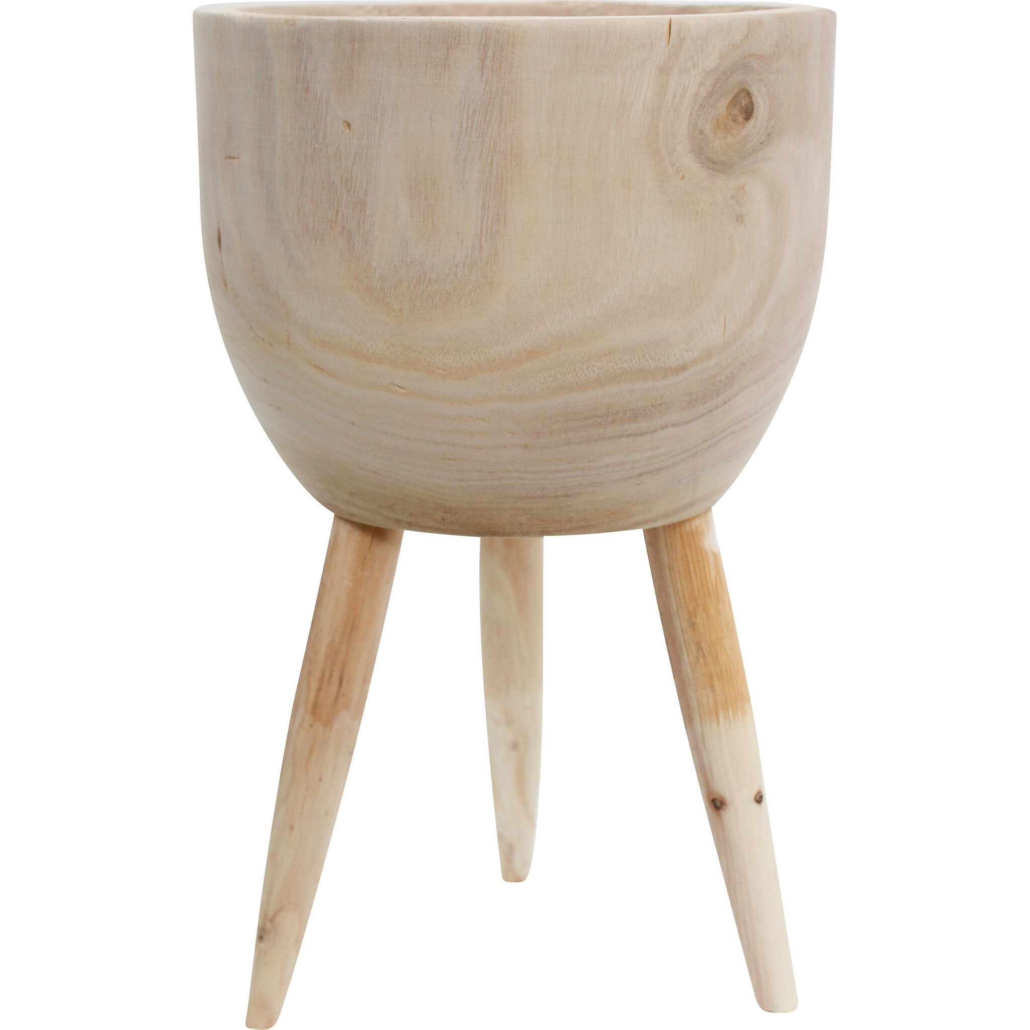 Timber Planter Tall Nat