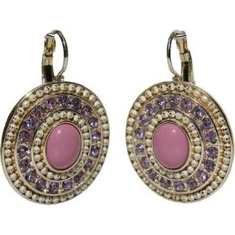 Earring Blush Diamonte