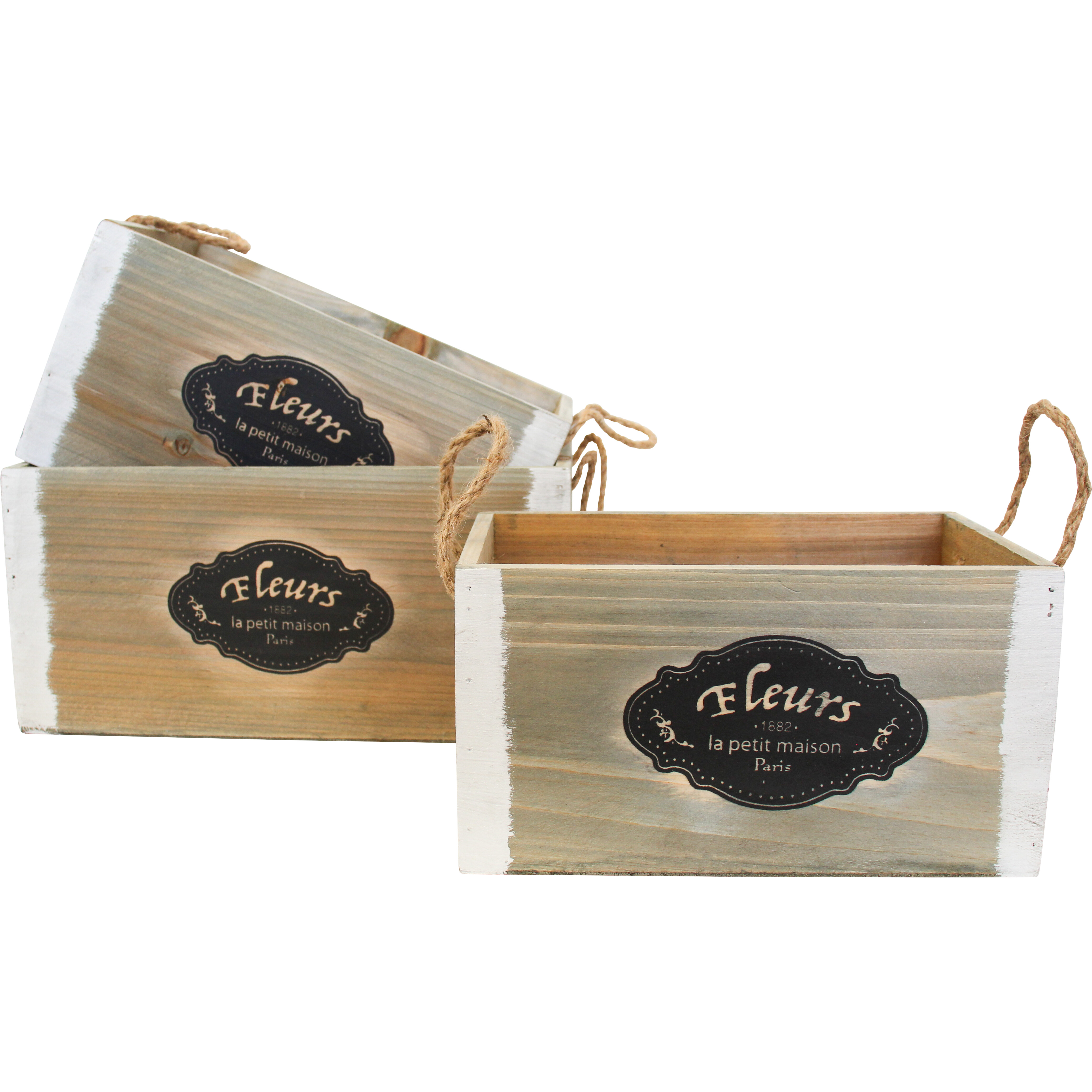 Planters Rect S/3 Fleur