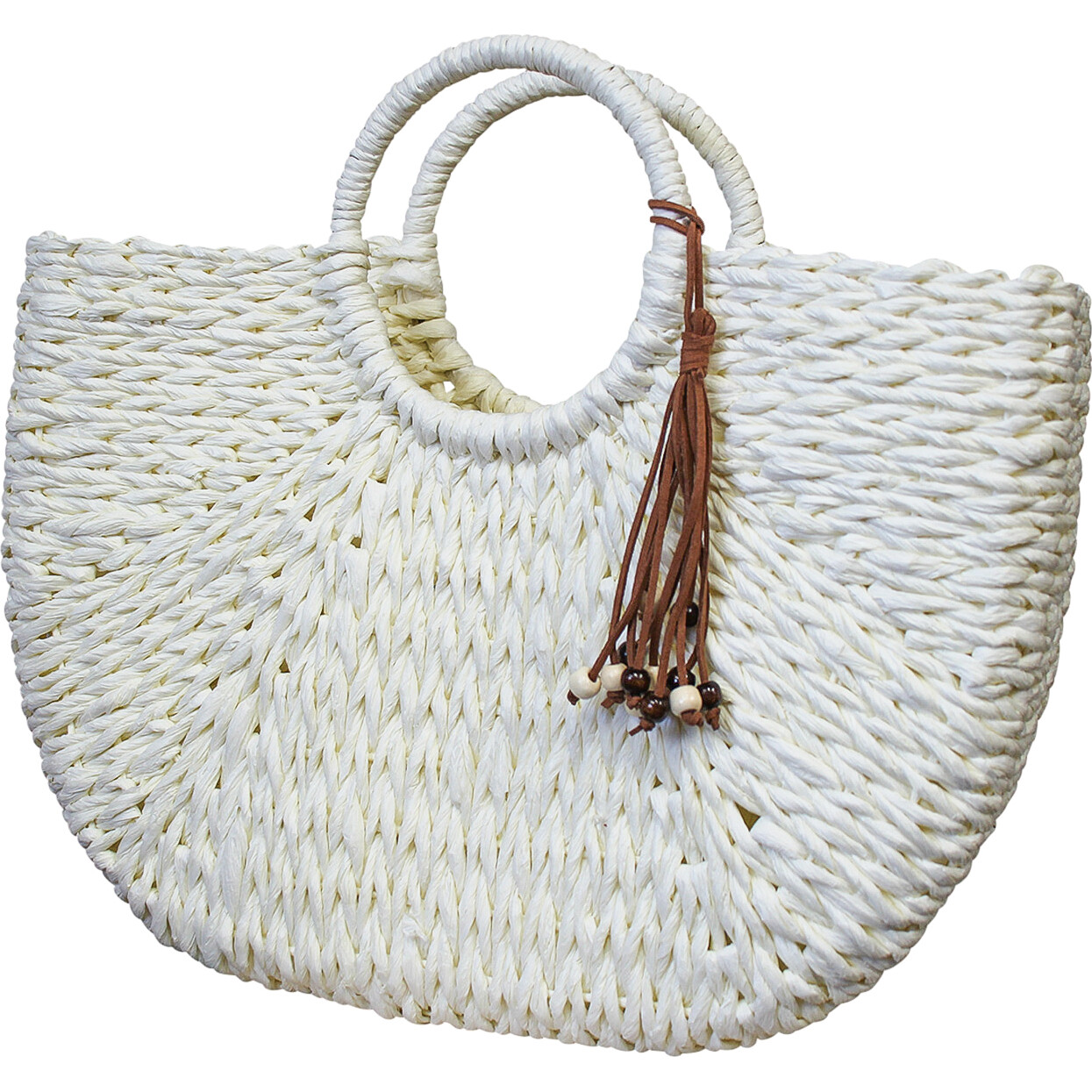 Woven Shopper Ivory