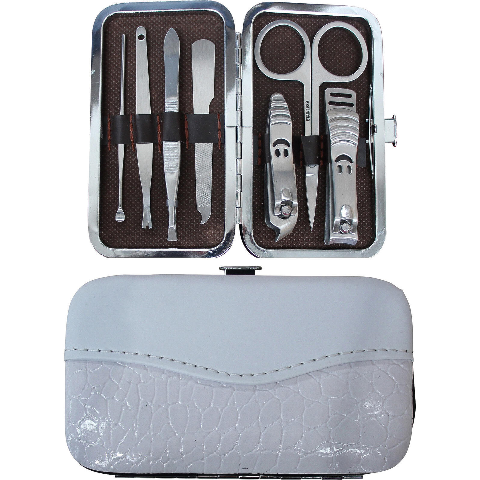 Manicure Set Croc White