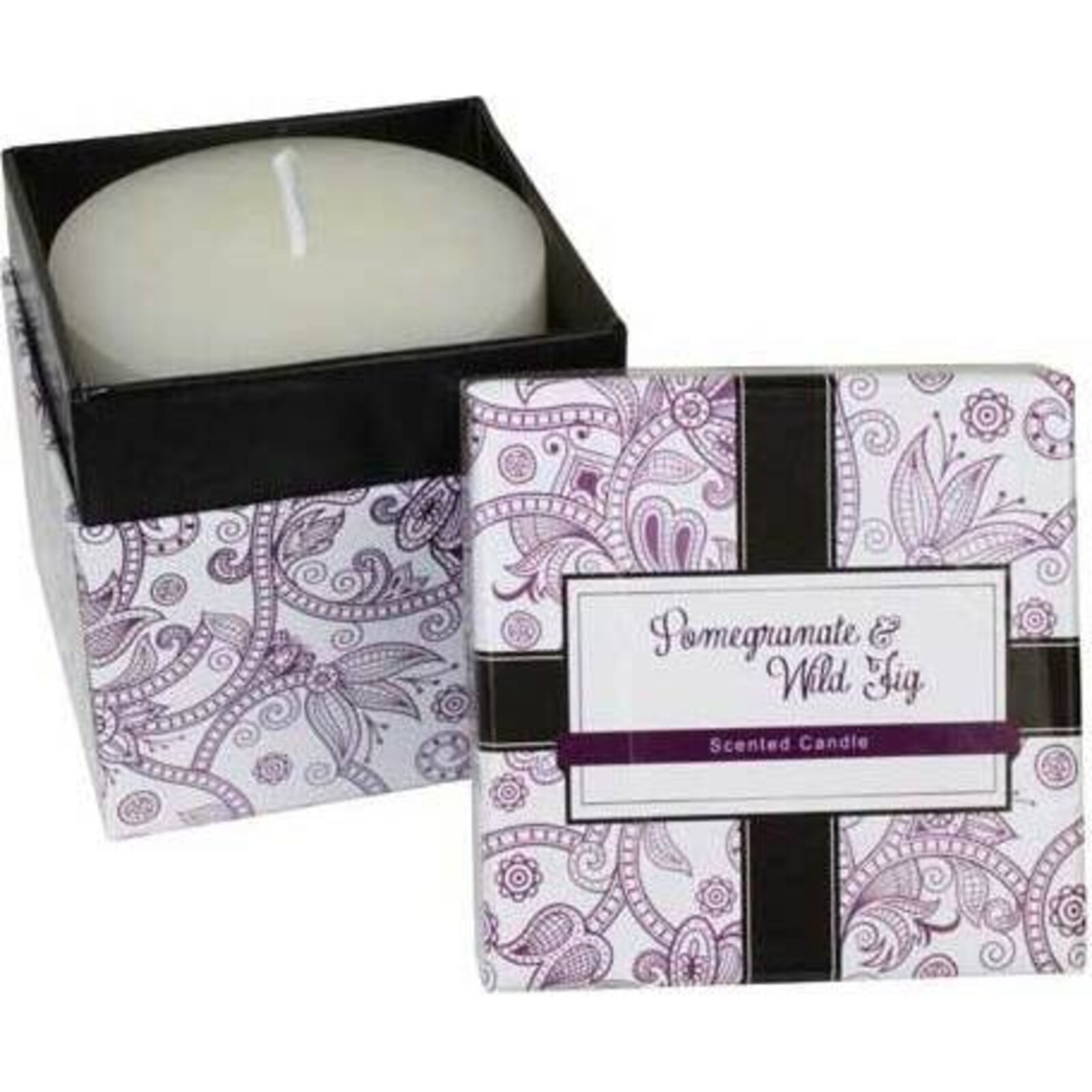 Pomegranate & Wild Fig Boxed Candle - 7.5cm