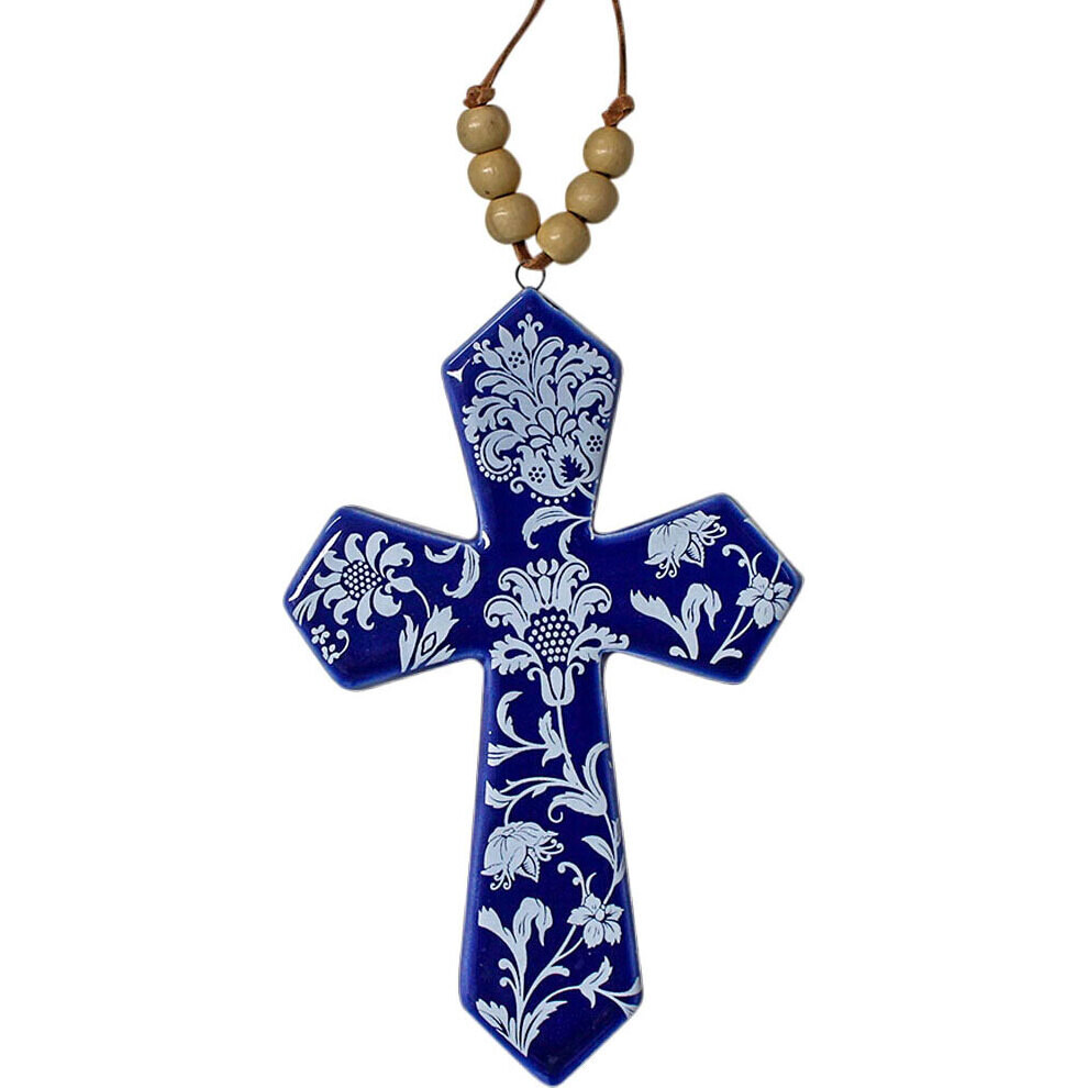 Cross W/ Beads Floret Sml