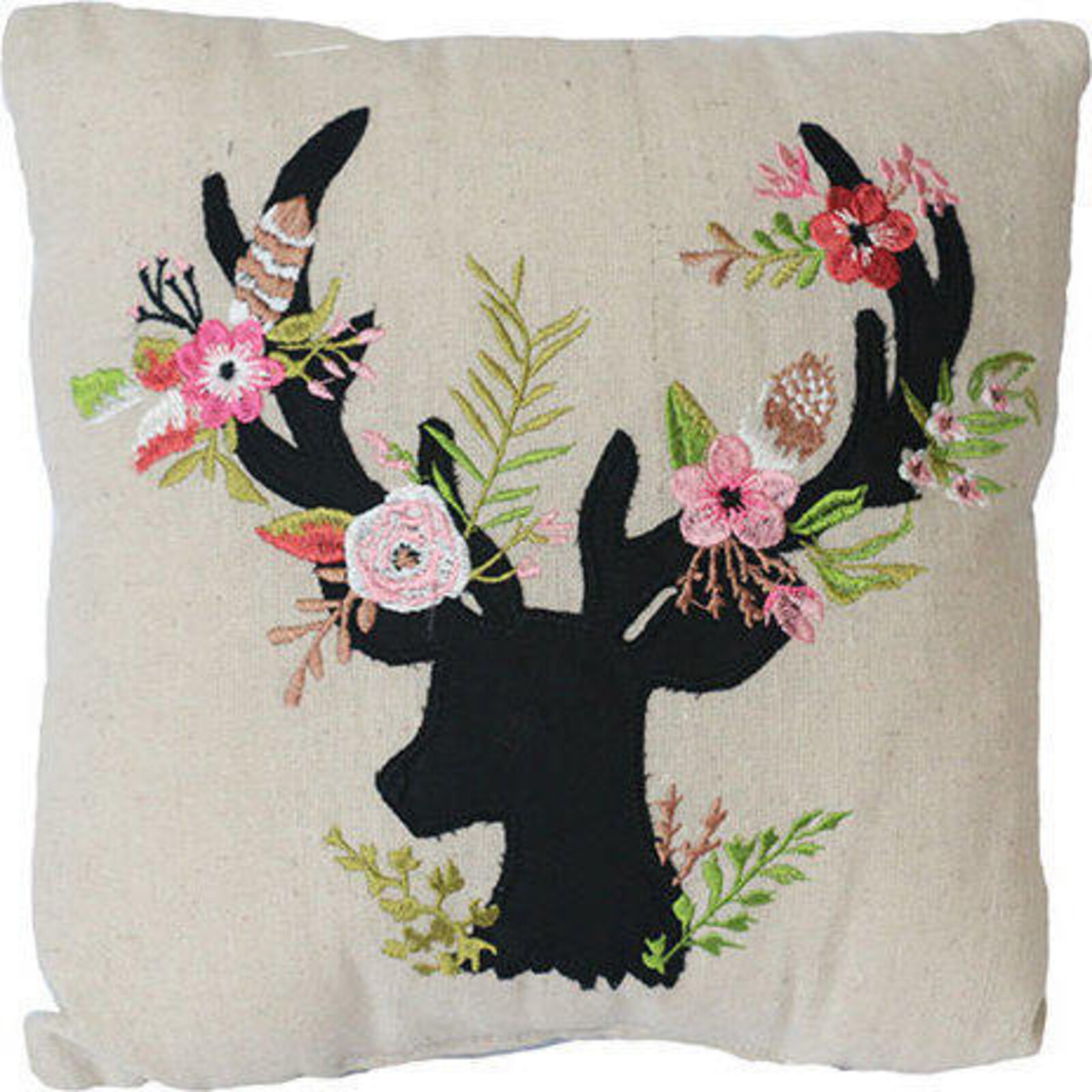 Cushion Floral Deer