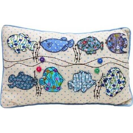 Cushion - Fish in Blue