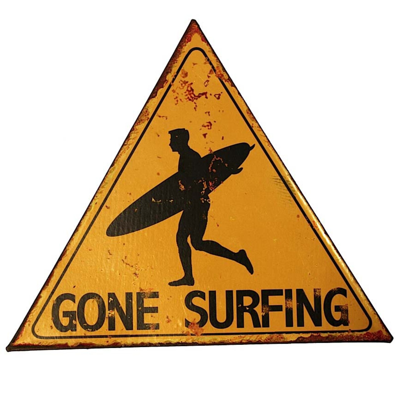 Tin Sign Gone Surfing