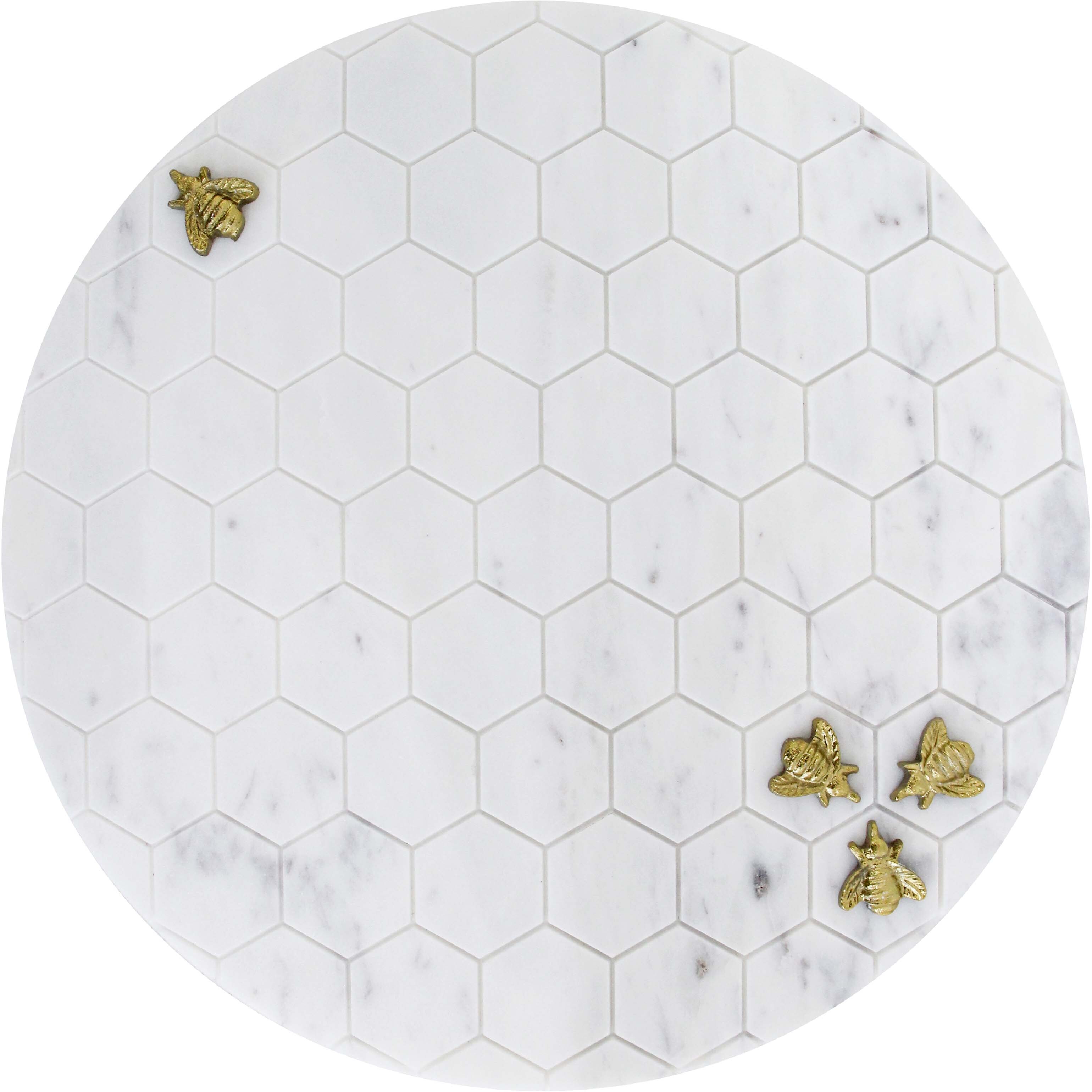 Marble Beehive Serving Board Rd