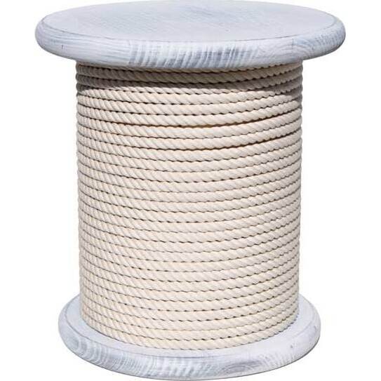 Stool White Rope