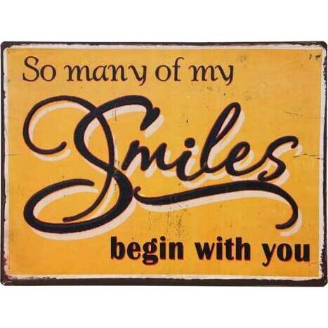 Tin Sign Smiles