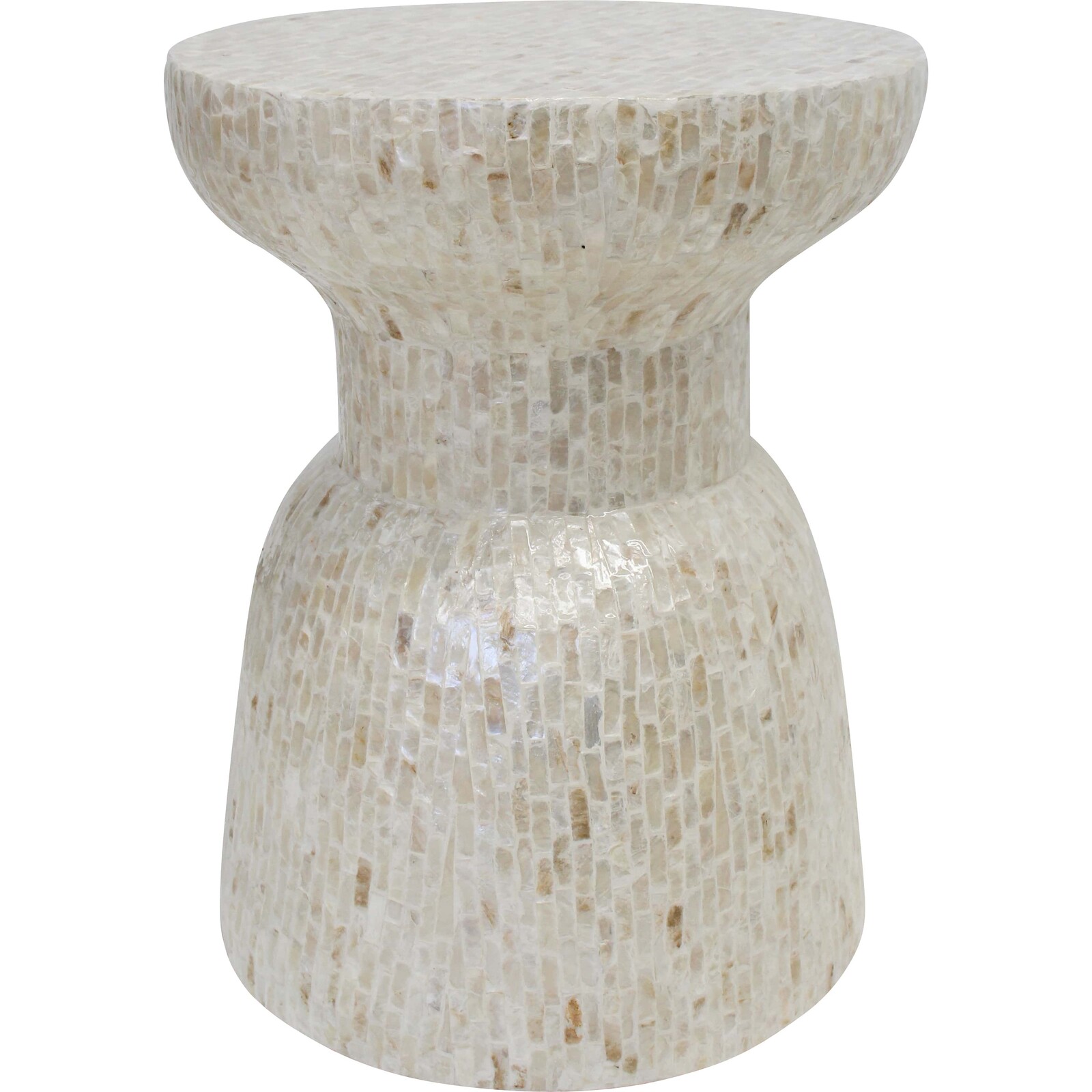 Stool Table Mosaic Ivory