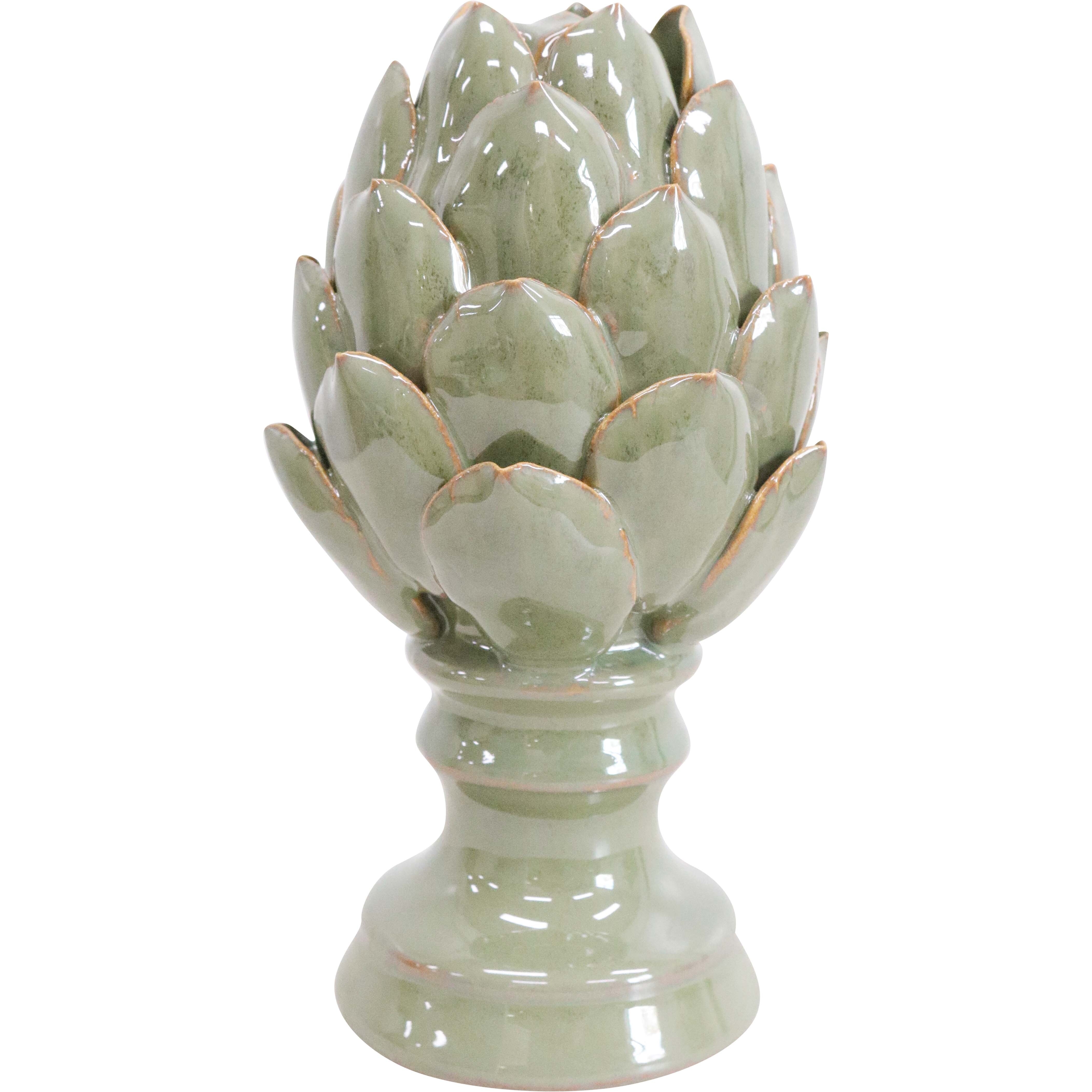 Artichoke Decoration Sage Tall