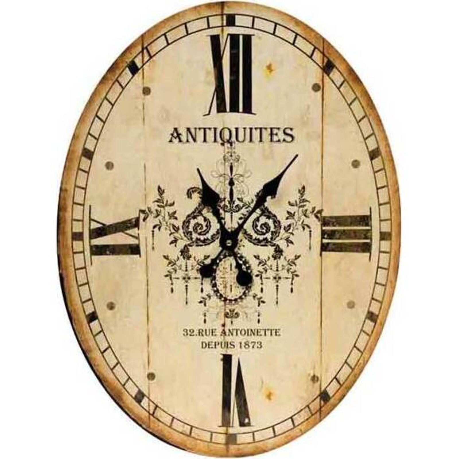 Clock - Oval Antiquities