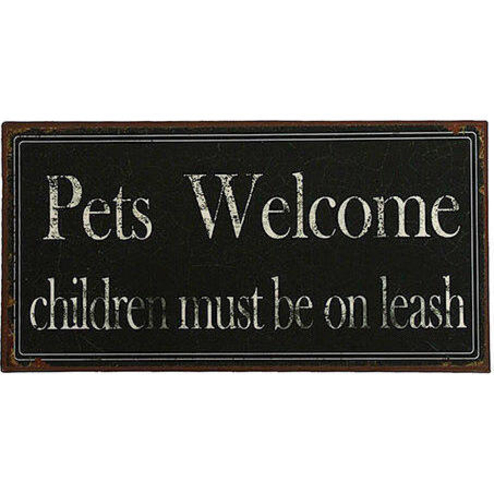 Tin Sign - Pets Welcome