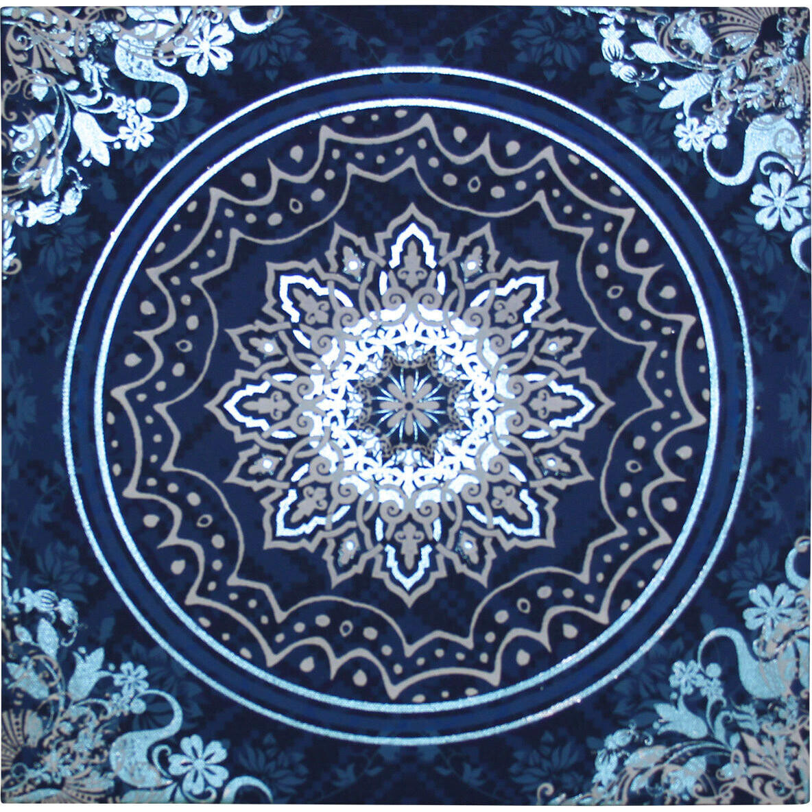 Canvas Blue Motif 2