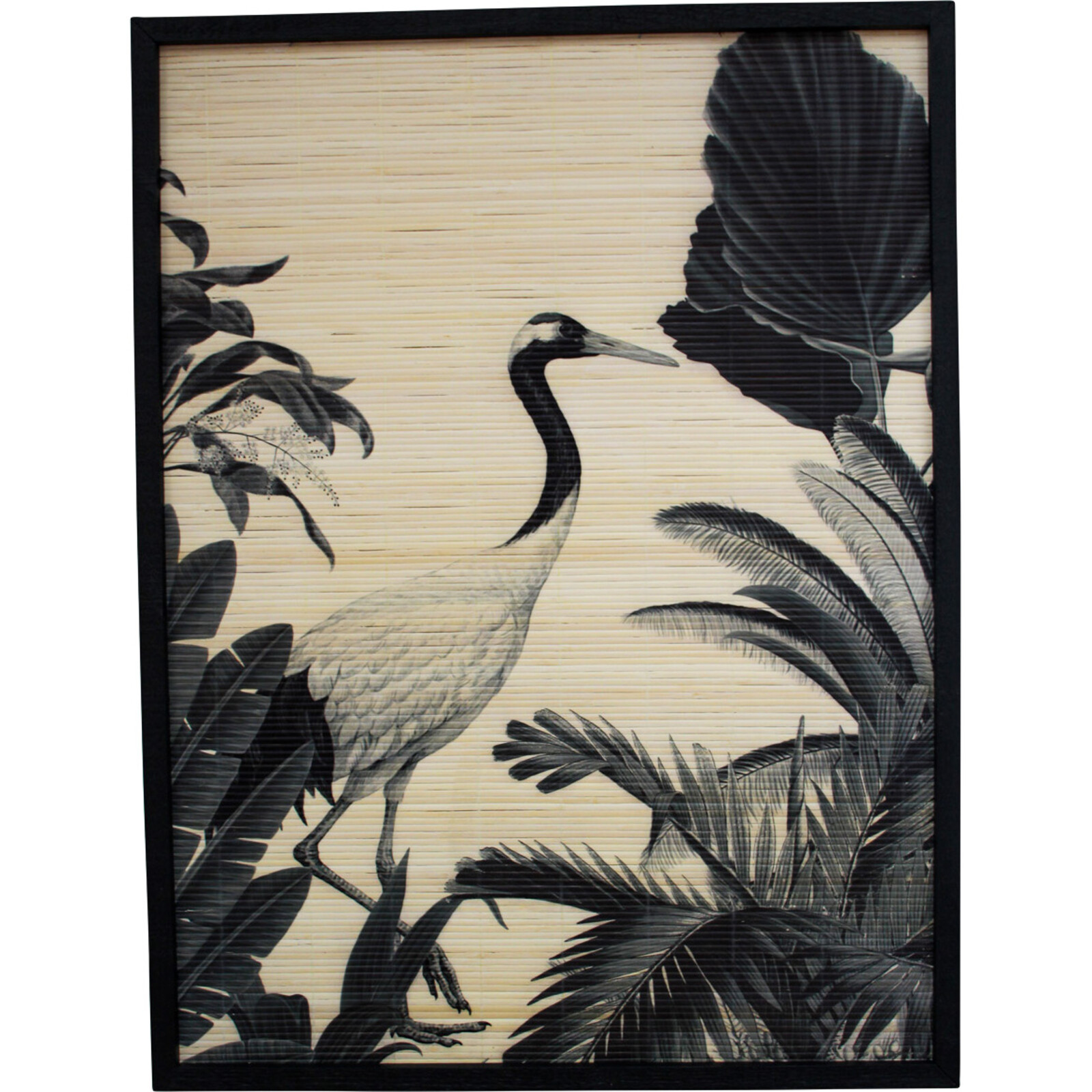 Wall Art Black Stork 2