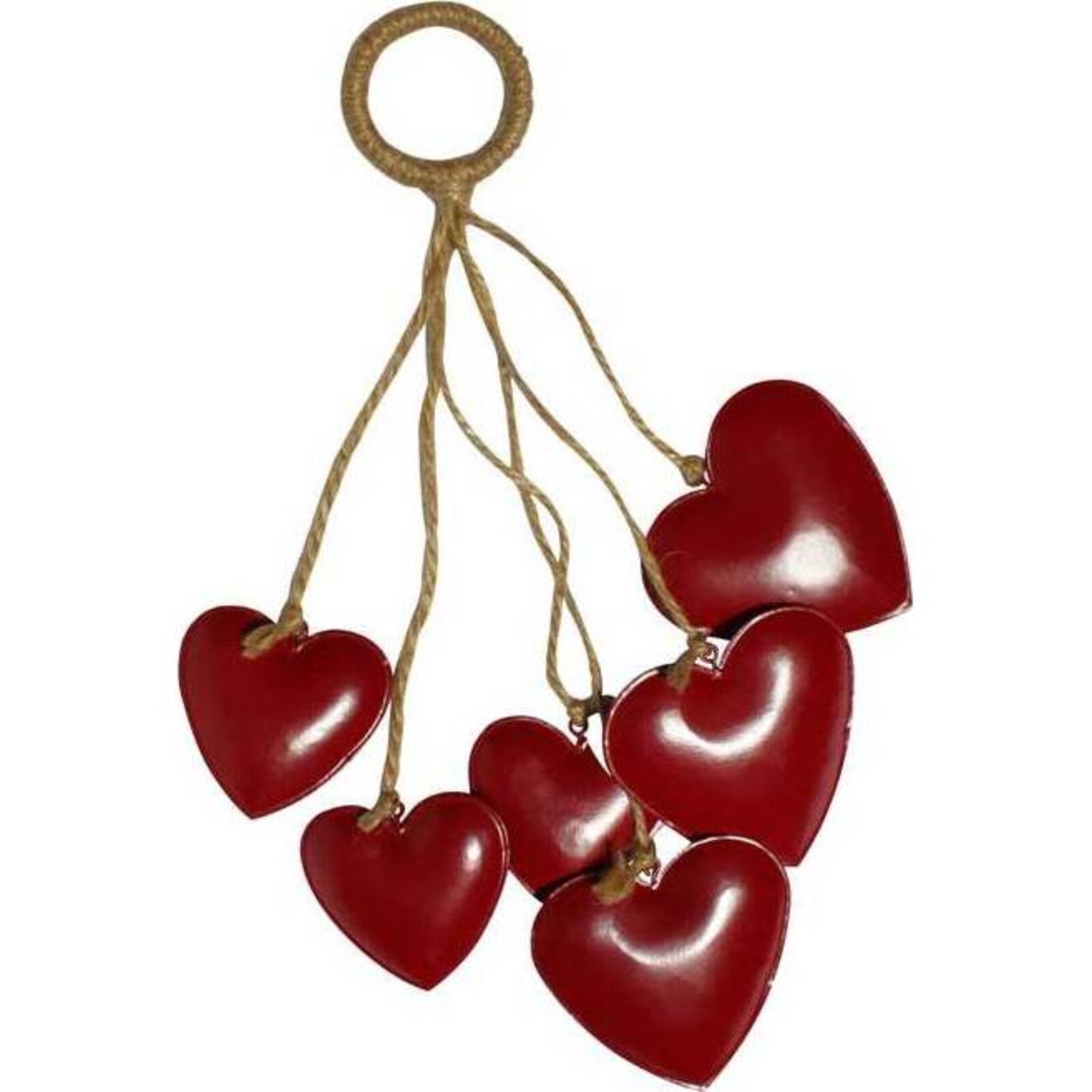 Hanging Hearts Red Multi