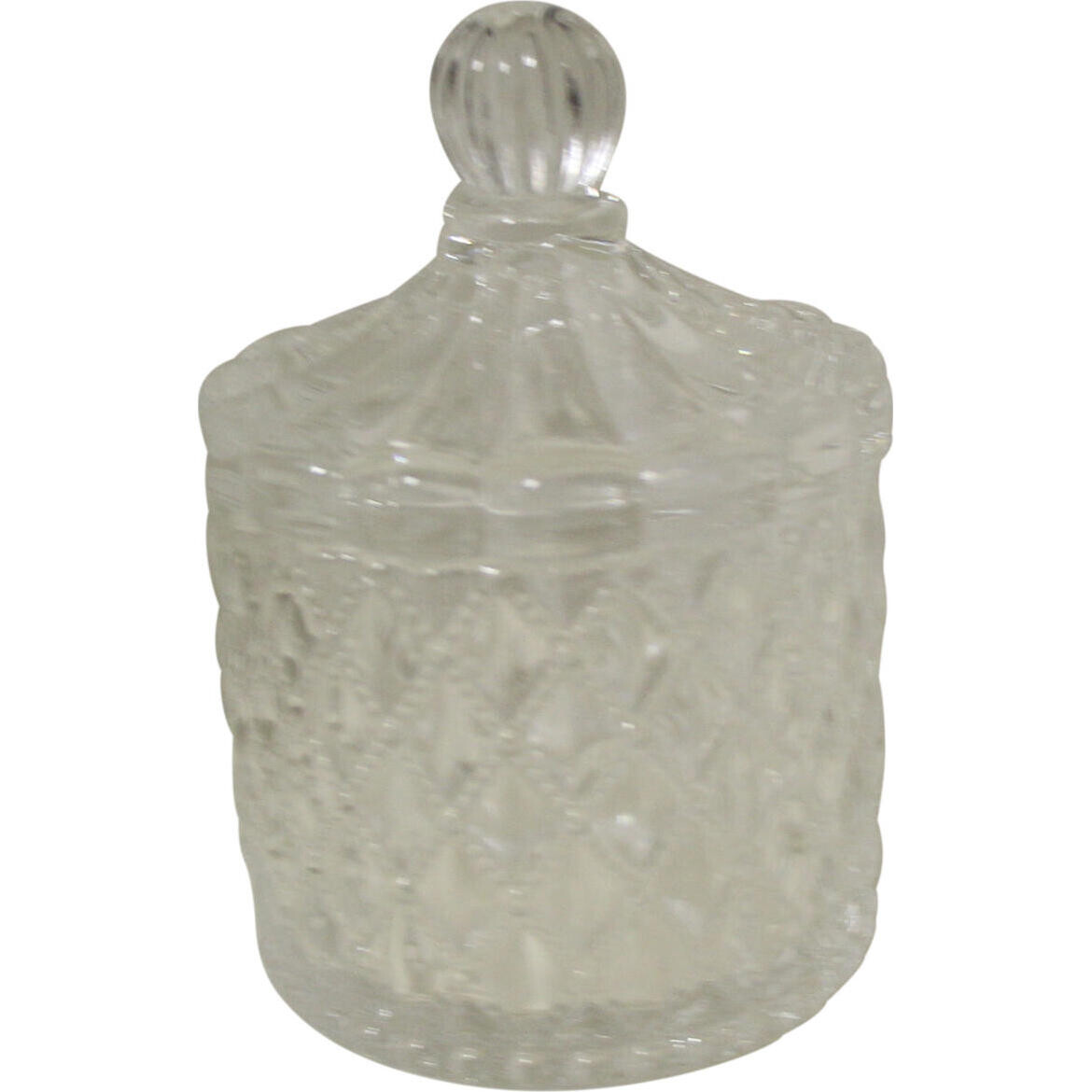 Glass Jar Diamond Clear