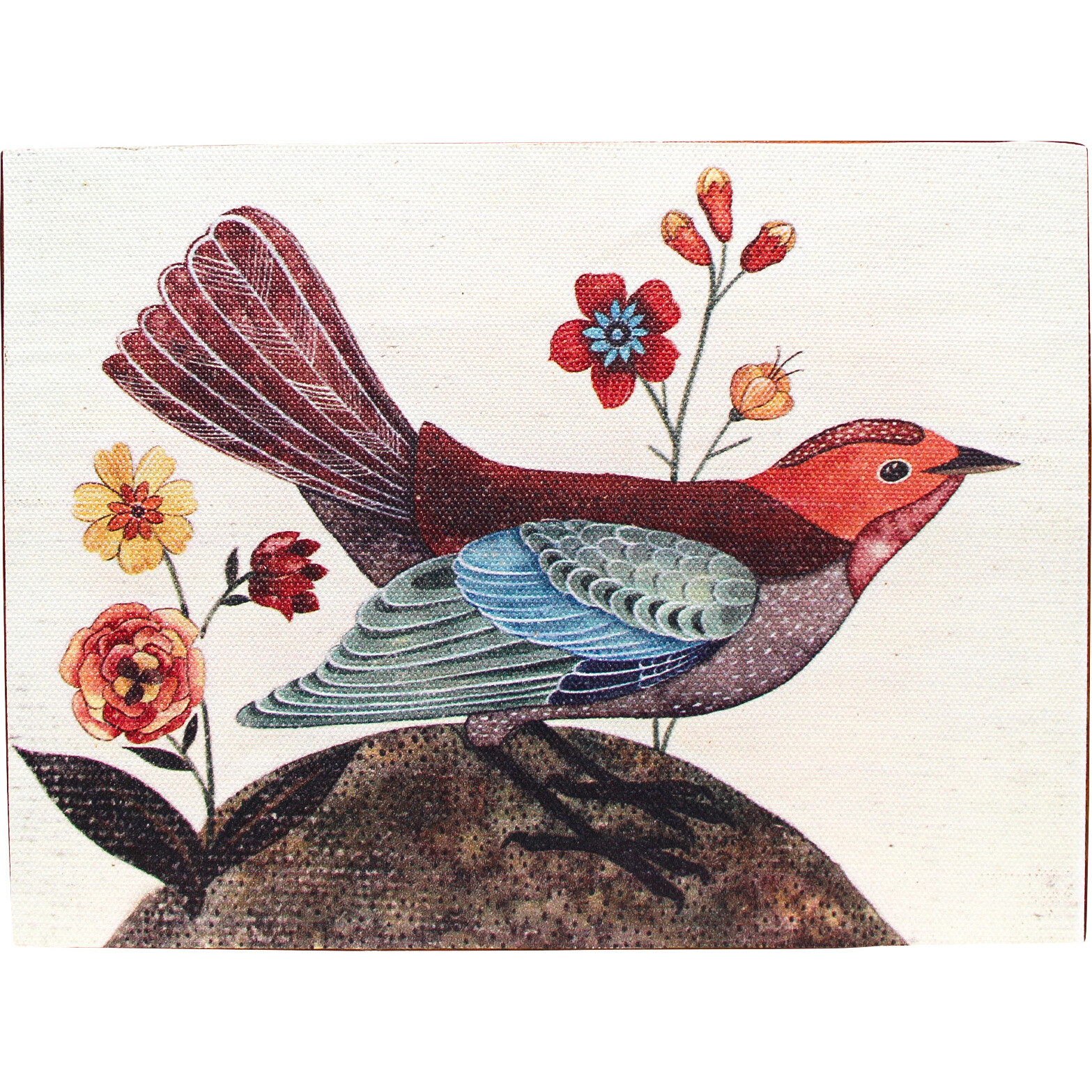 Wall Plaque Vintage Bird 1