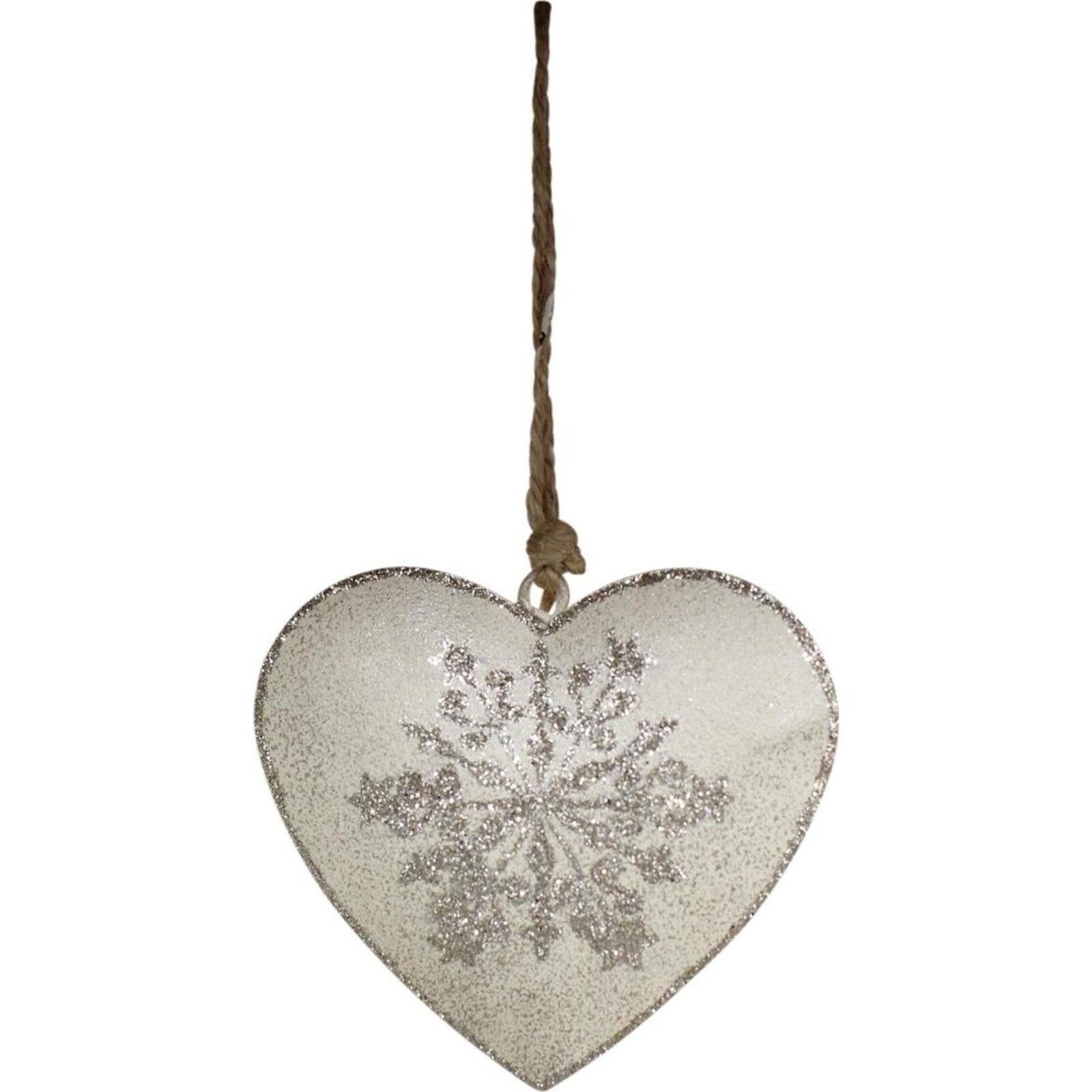 Hanging Heart Silver Motif