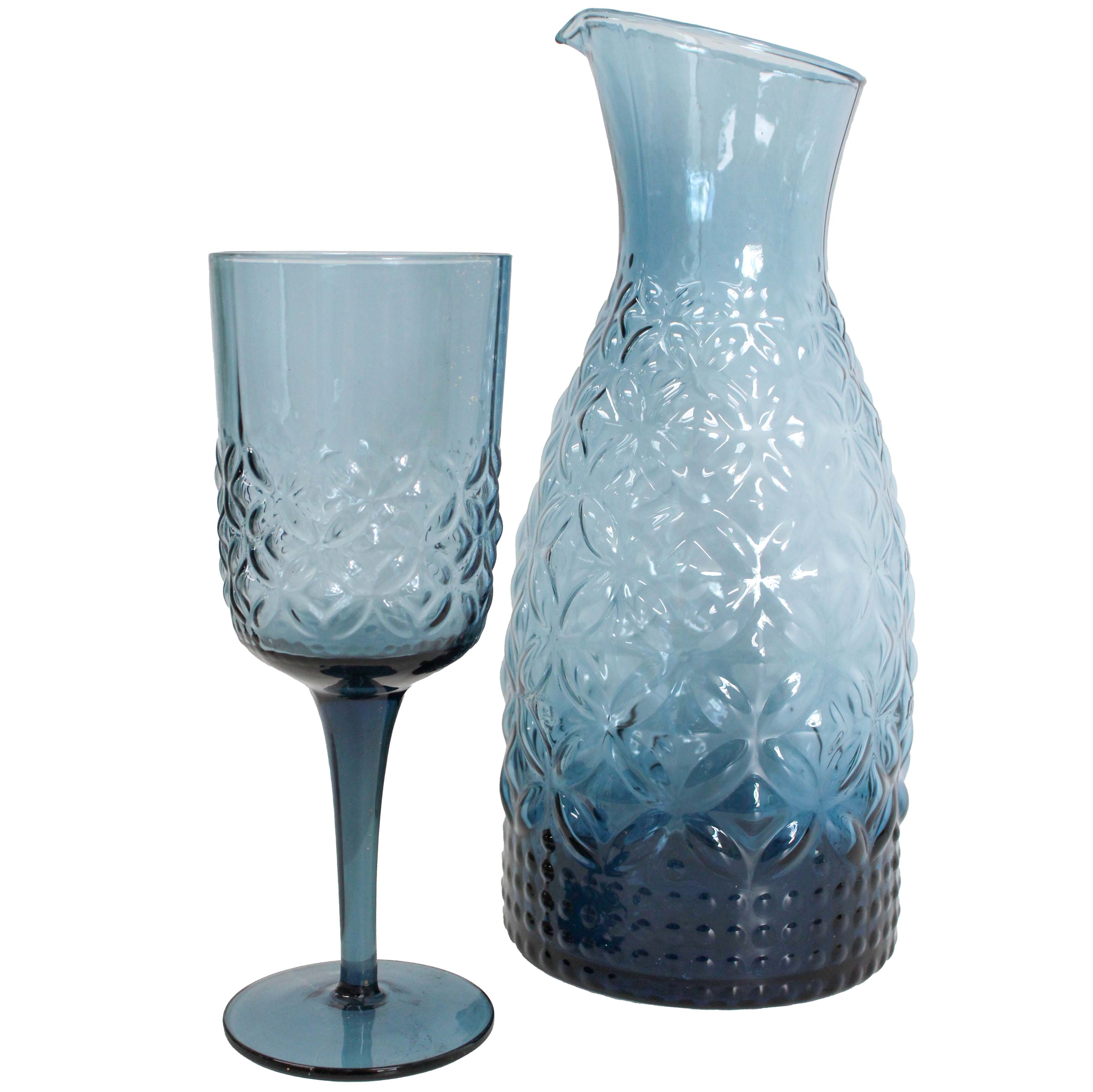 Decanter Jug Smoke Blue