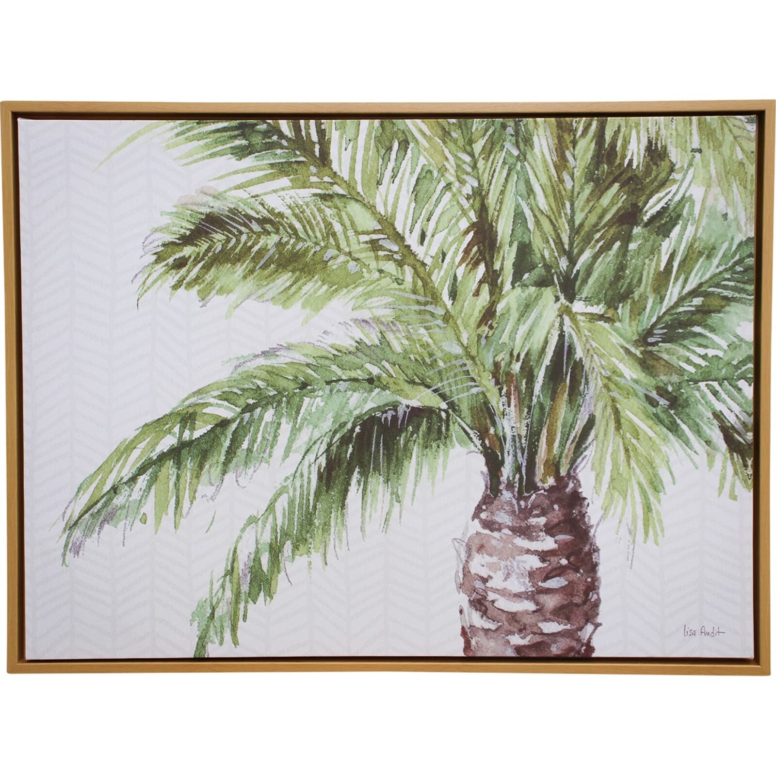 Framed Canvas Island Palm 3