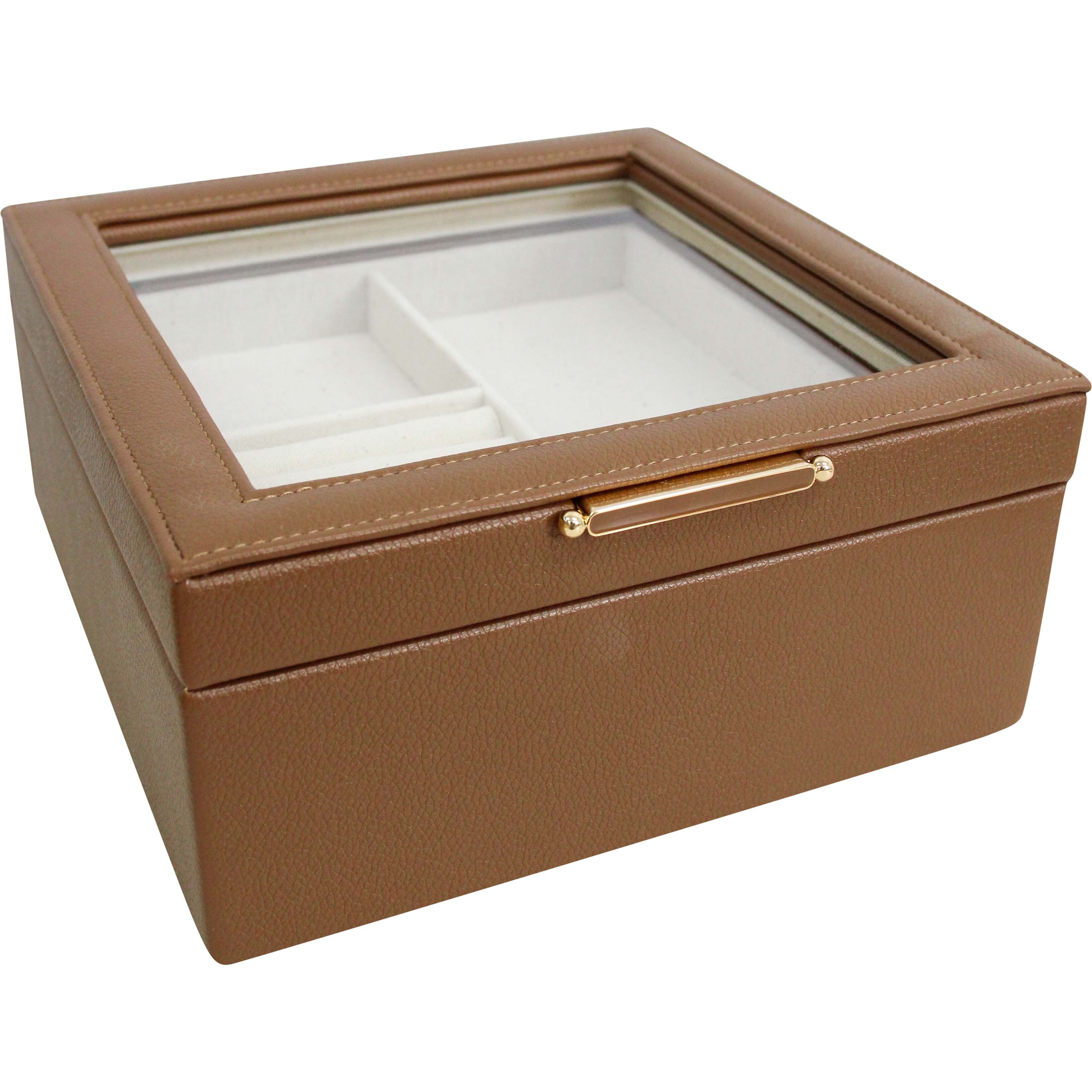 Jewellery Box Sq Tan