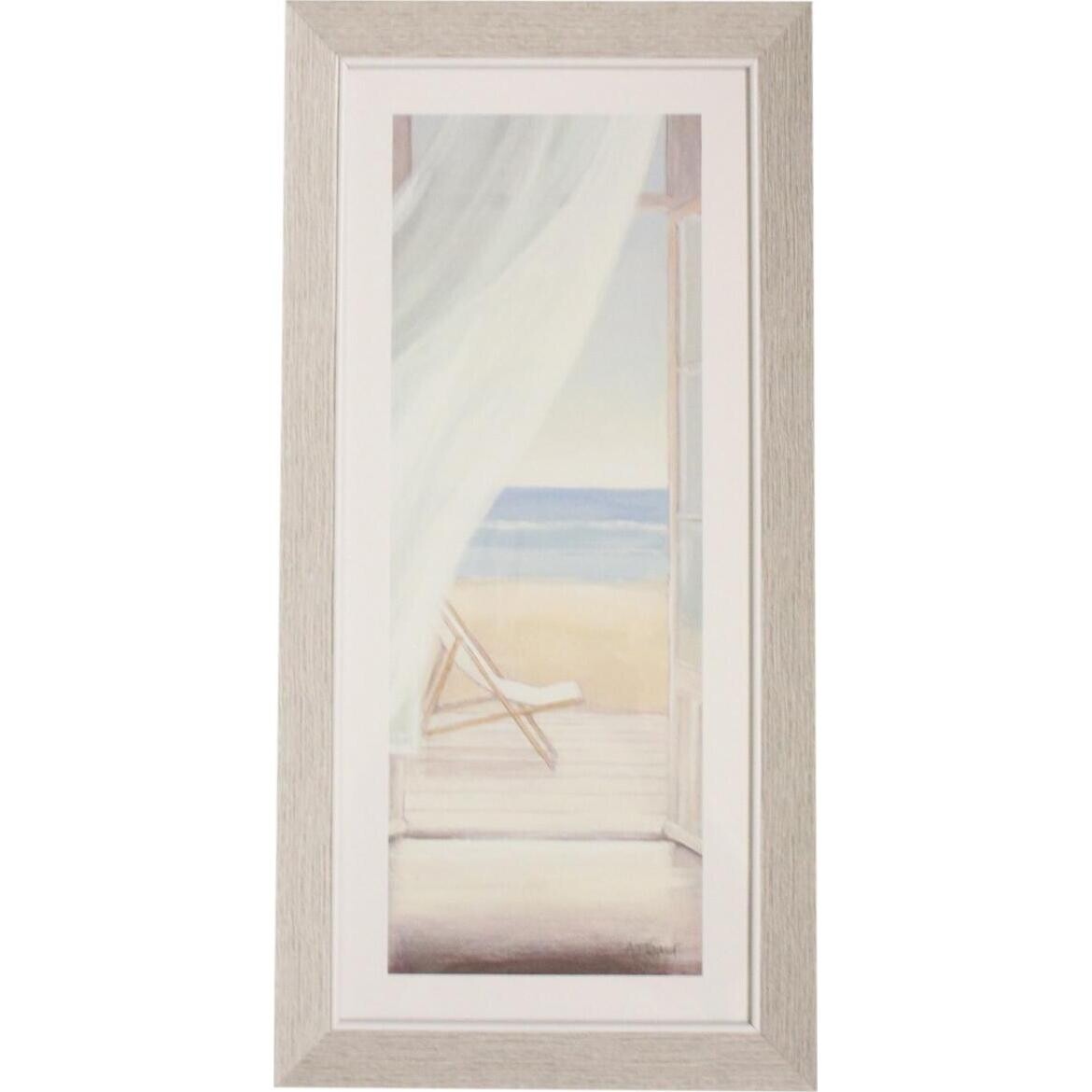 Framed Print White Curtain