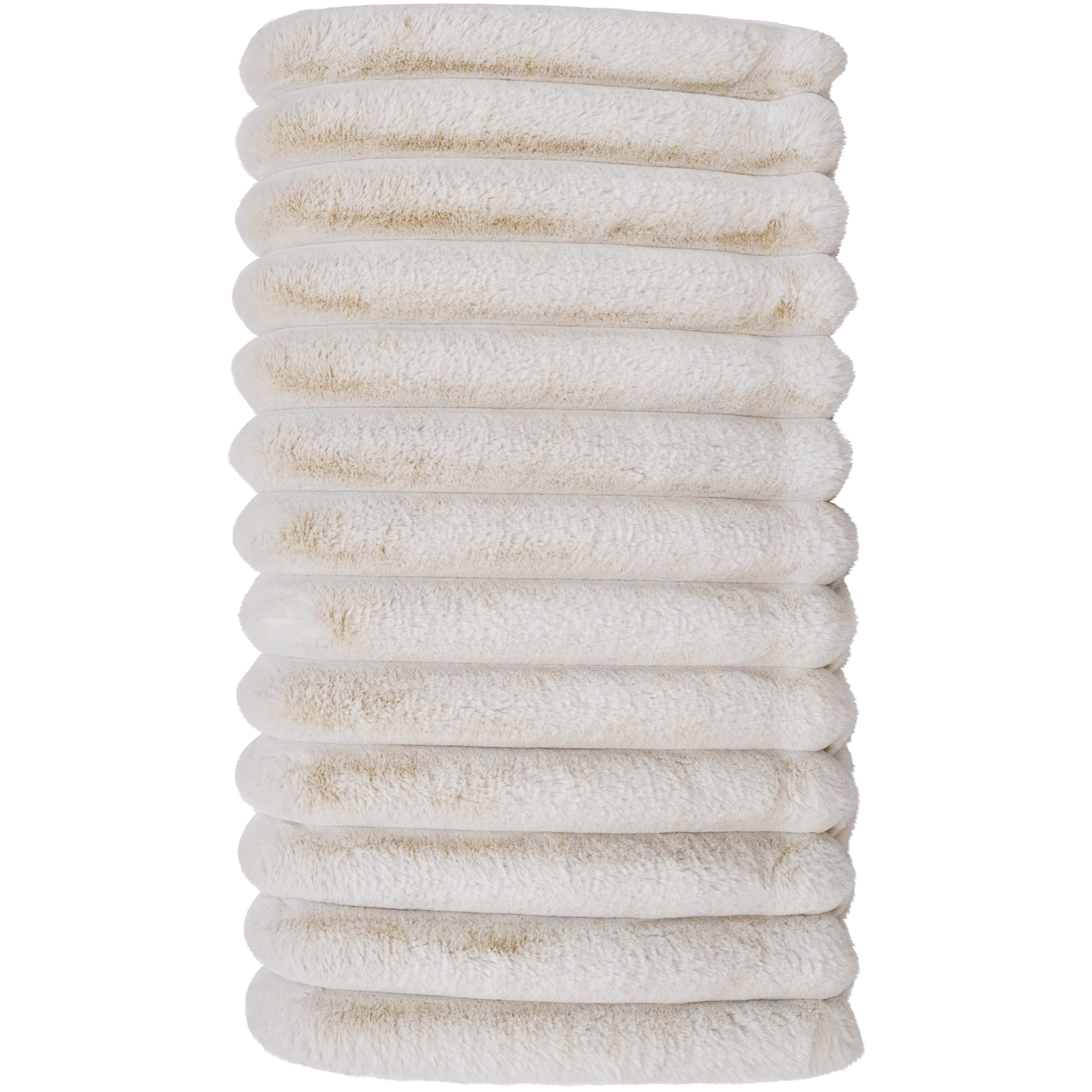 Puffer Faux Fur Blanket Hampton