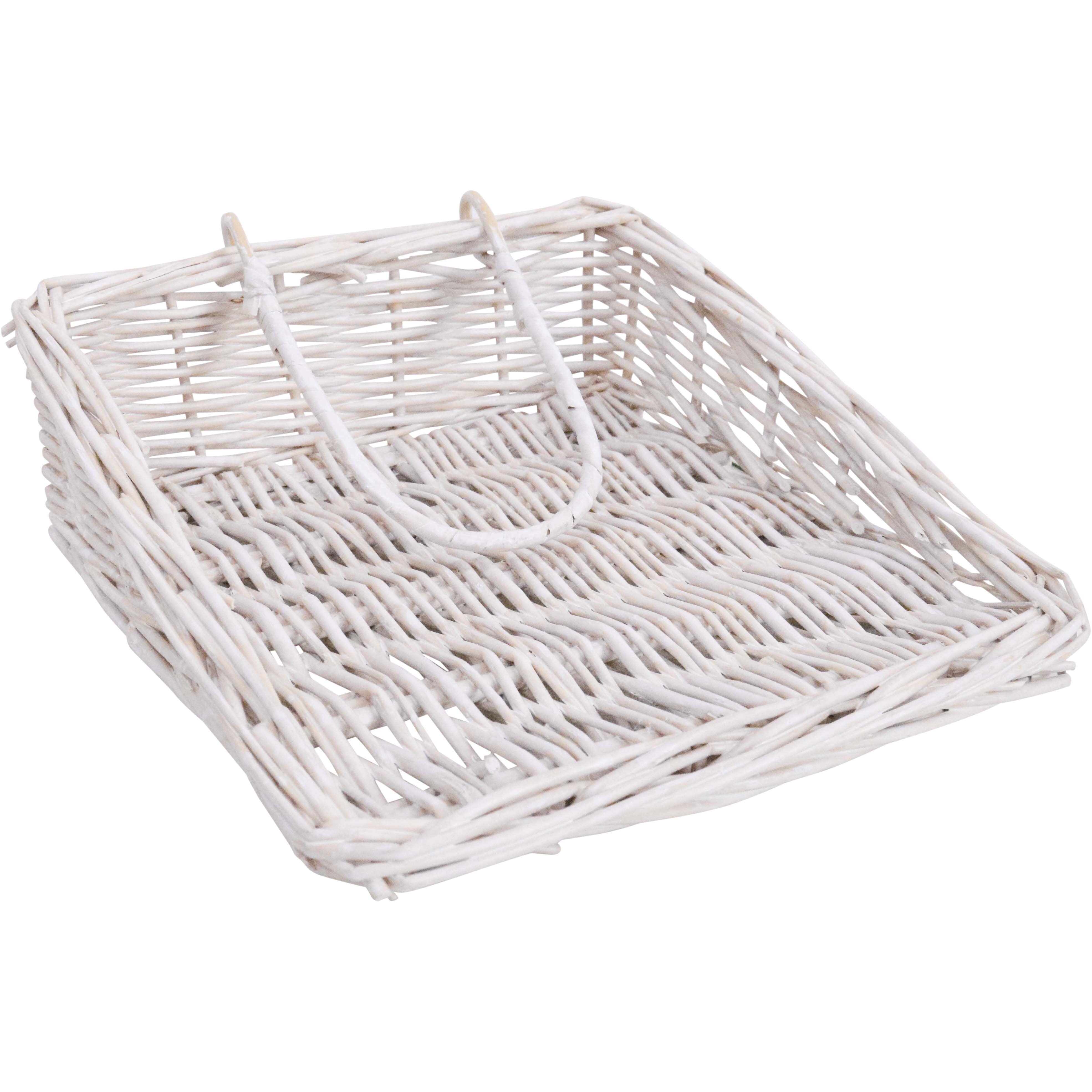 Napkin Holder White Wicker