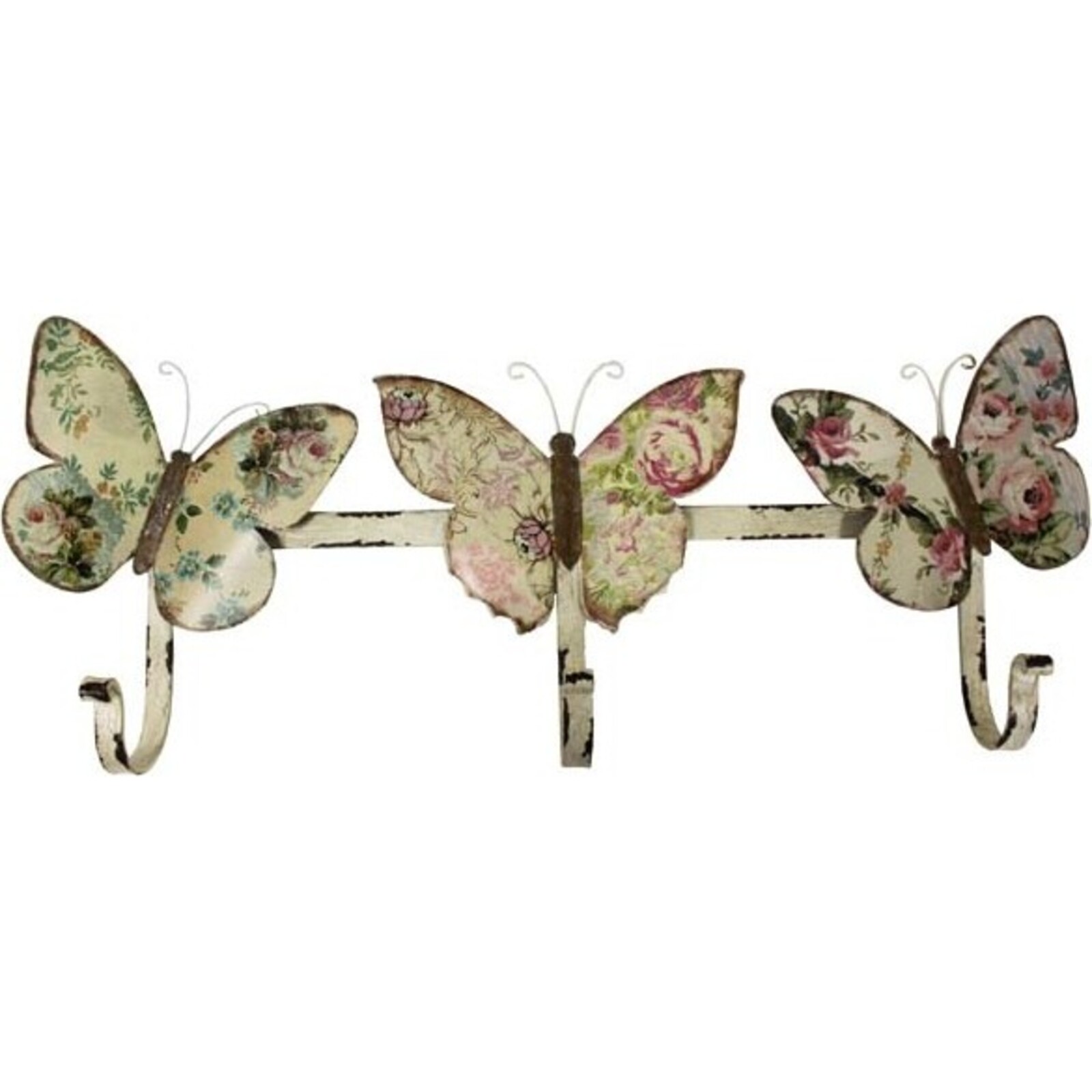 Tripple Hook - Floral Butterflies