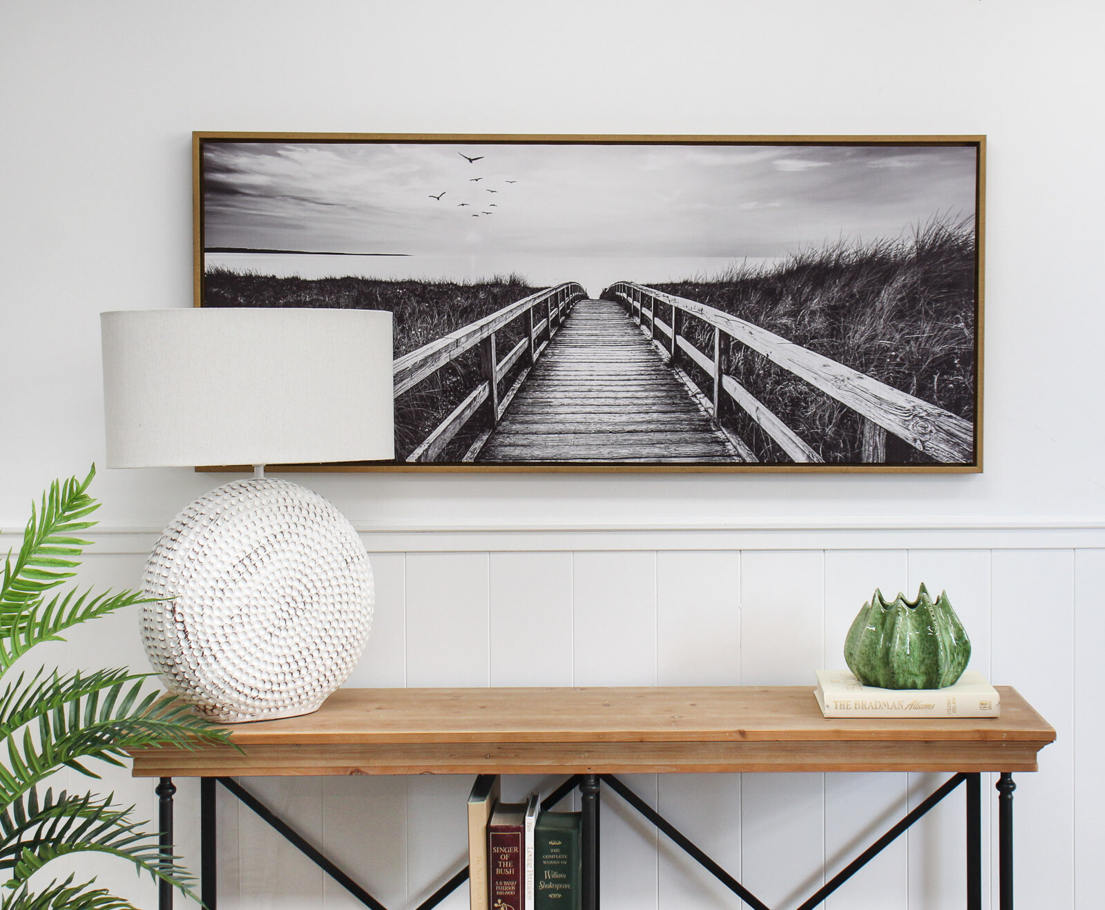 Framed Canvas Boardwalk