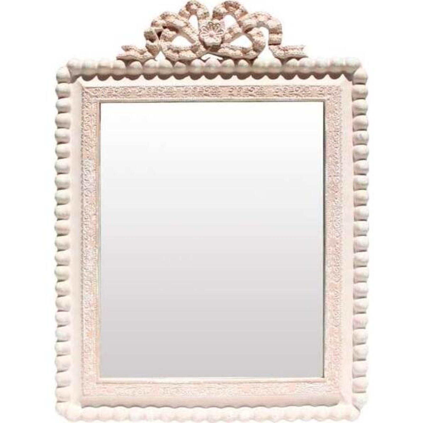 Pale Pink Mirror with Bow Detail
