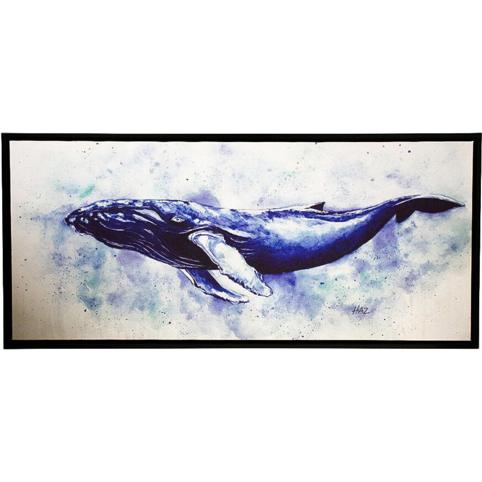 Framed Canvas Grand Whale 
