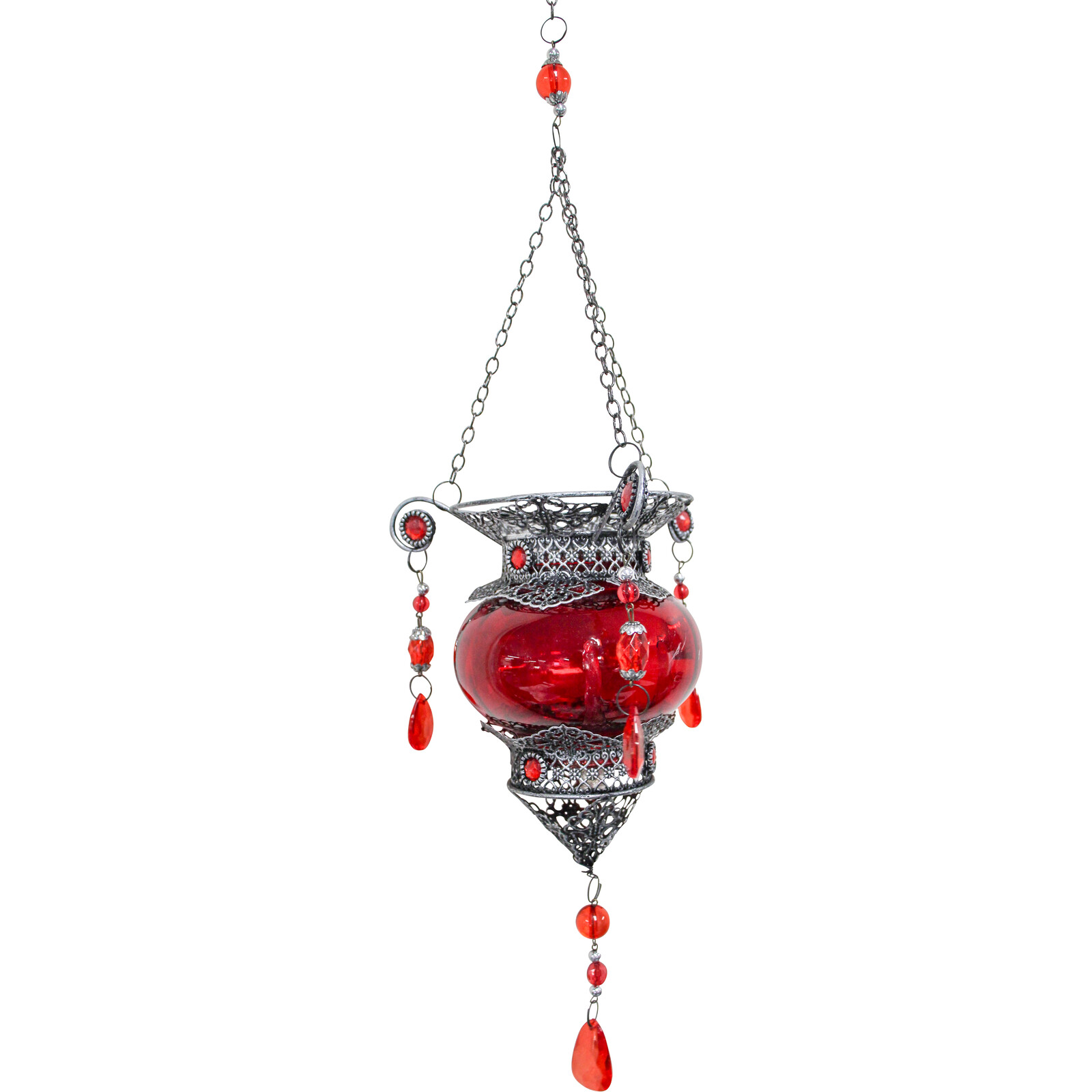 *Hanging Morroc Lantern Red