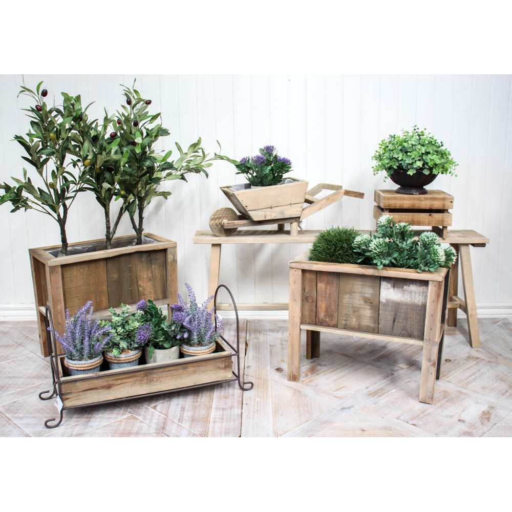 Rustic Wheelbarrow Planter