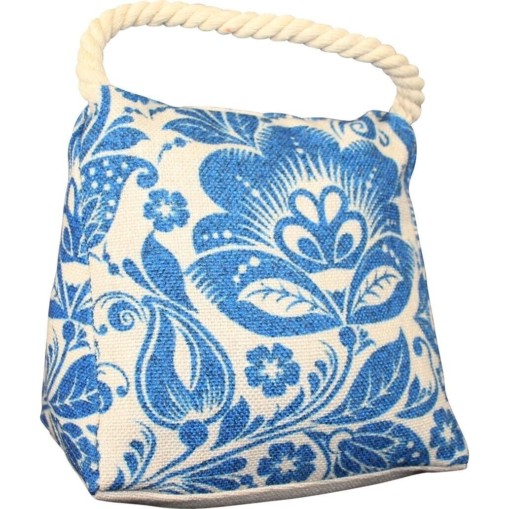 Doorstop Blue Floral