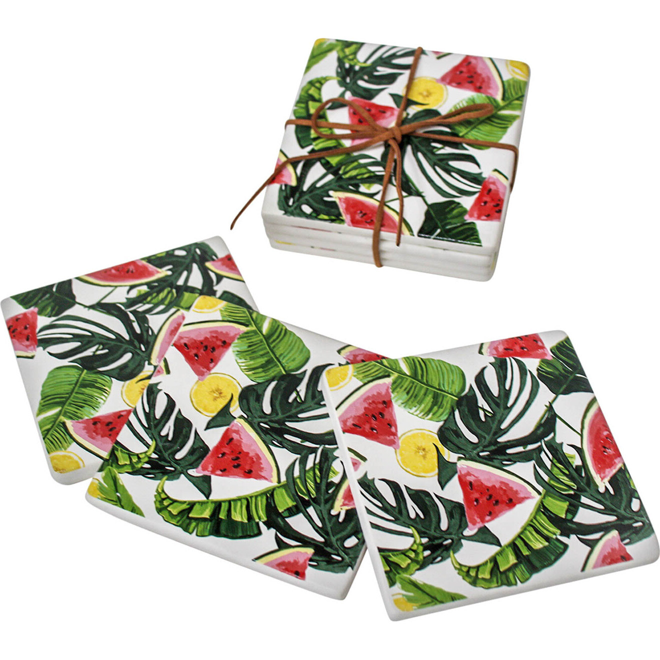 Coasters Watermelon S/4