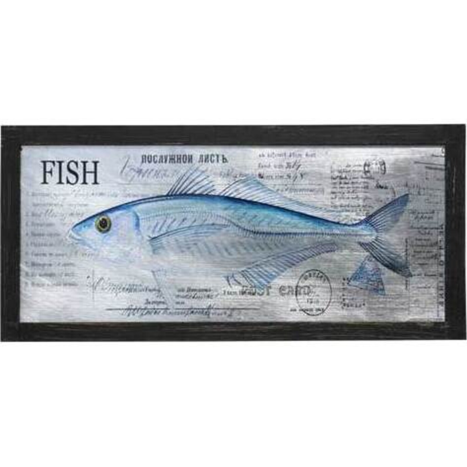 Metal Print Poste  Fish