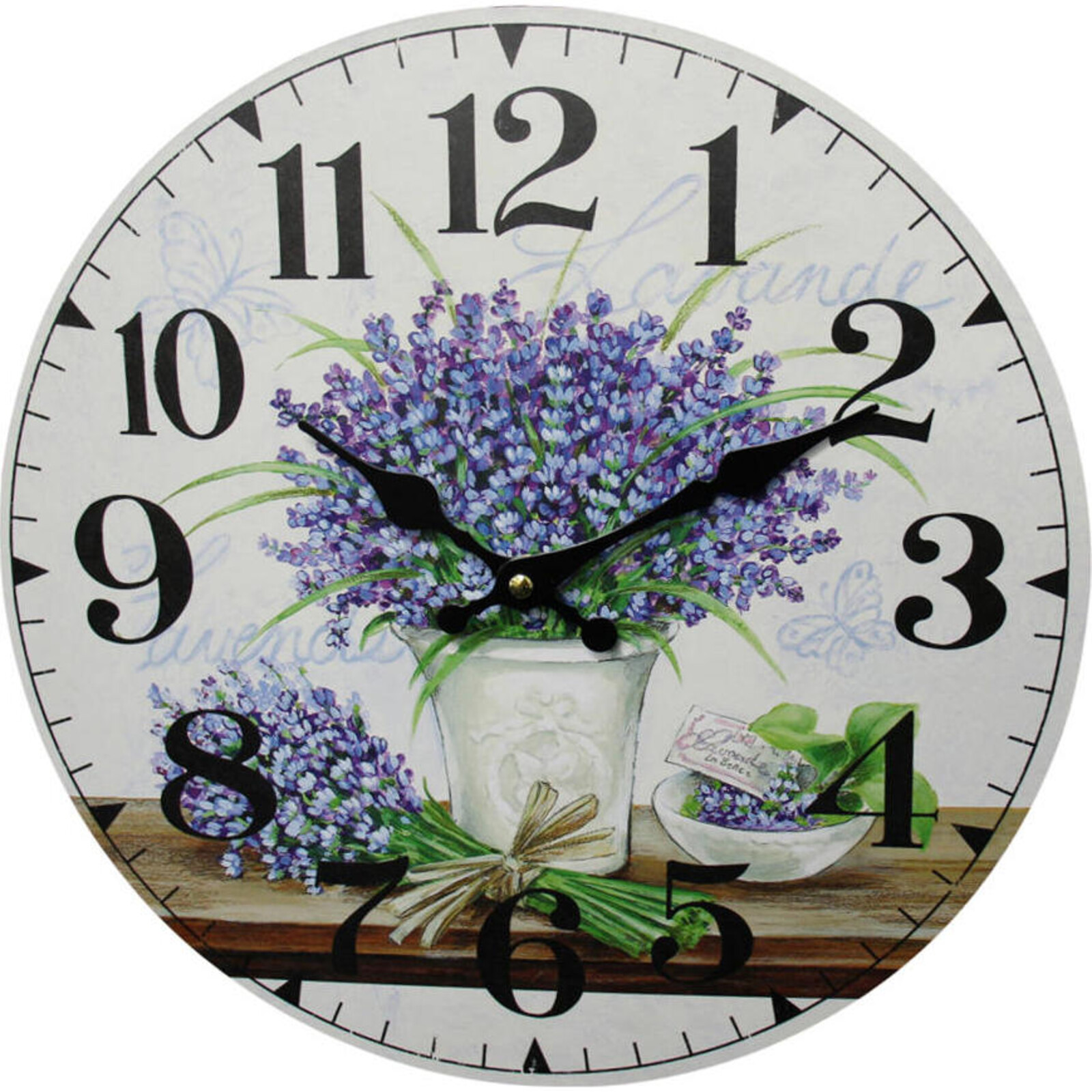 Clock Lavender 34cm