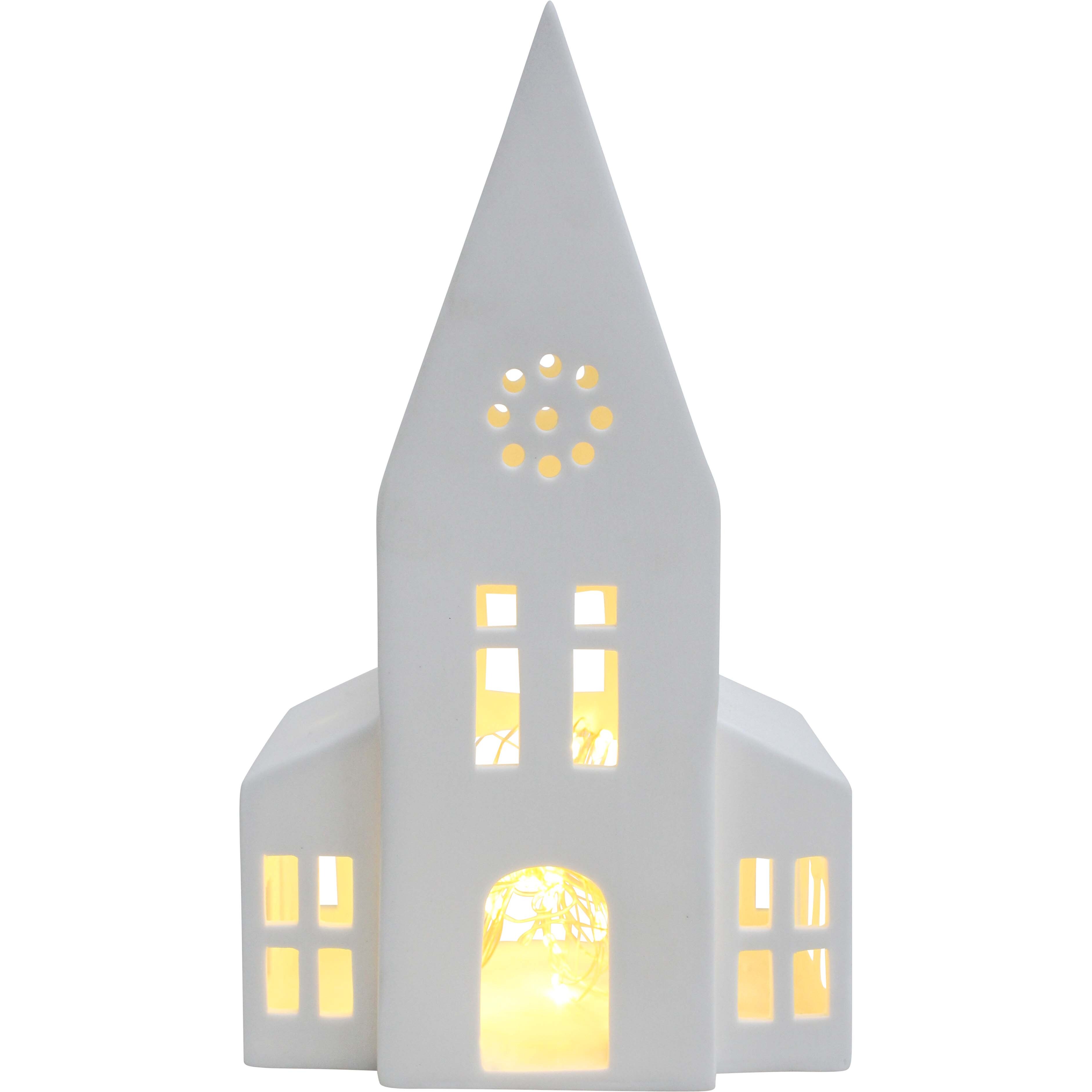 Porcelain Church Tealight Holder