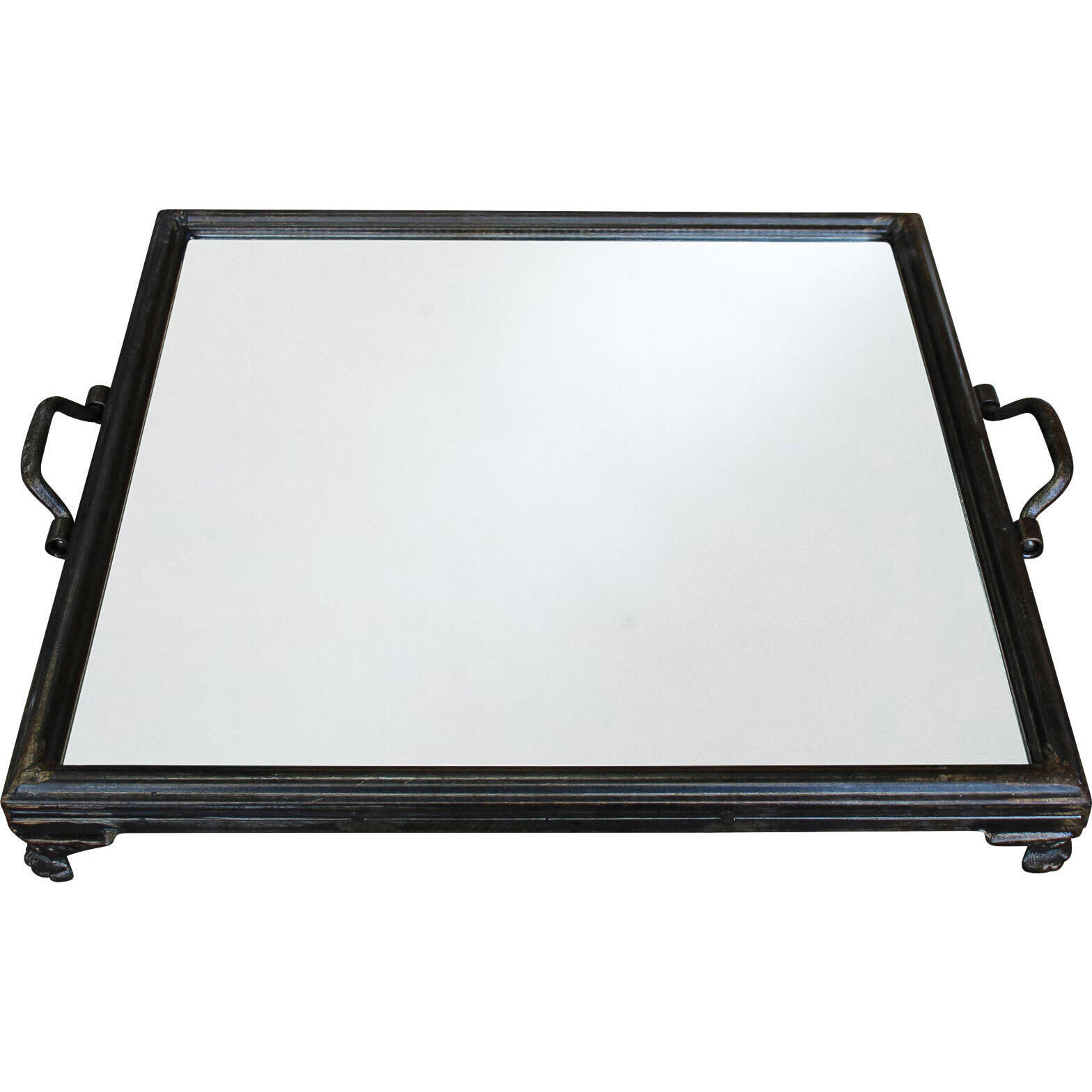 Mirror Tray Bronze Square