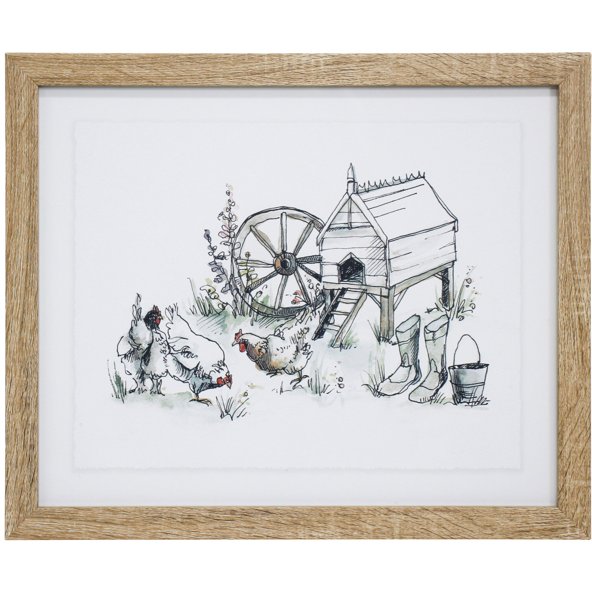 Framed Print Chicken Hut