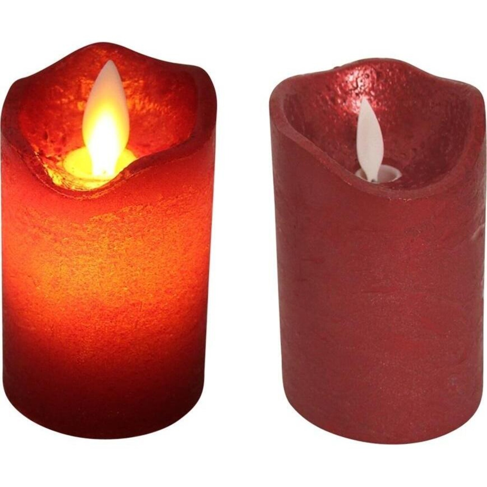 Battery Candle Red Sml