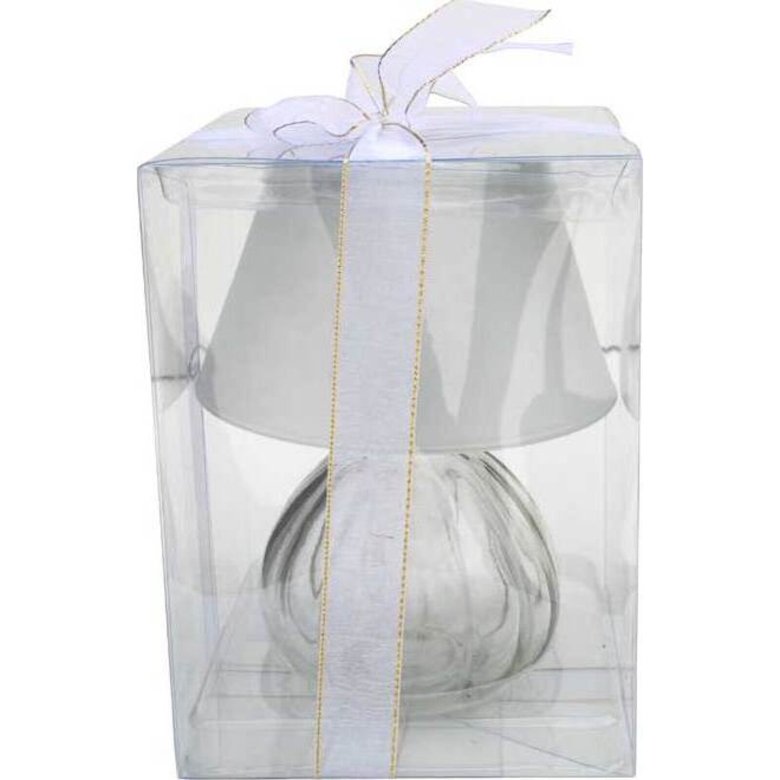 Candle Lamp Clear Ribb