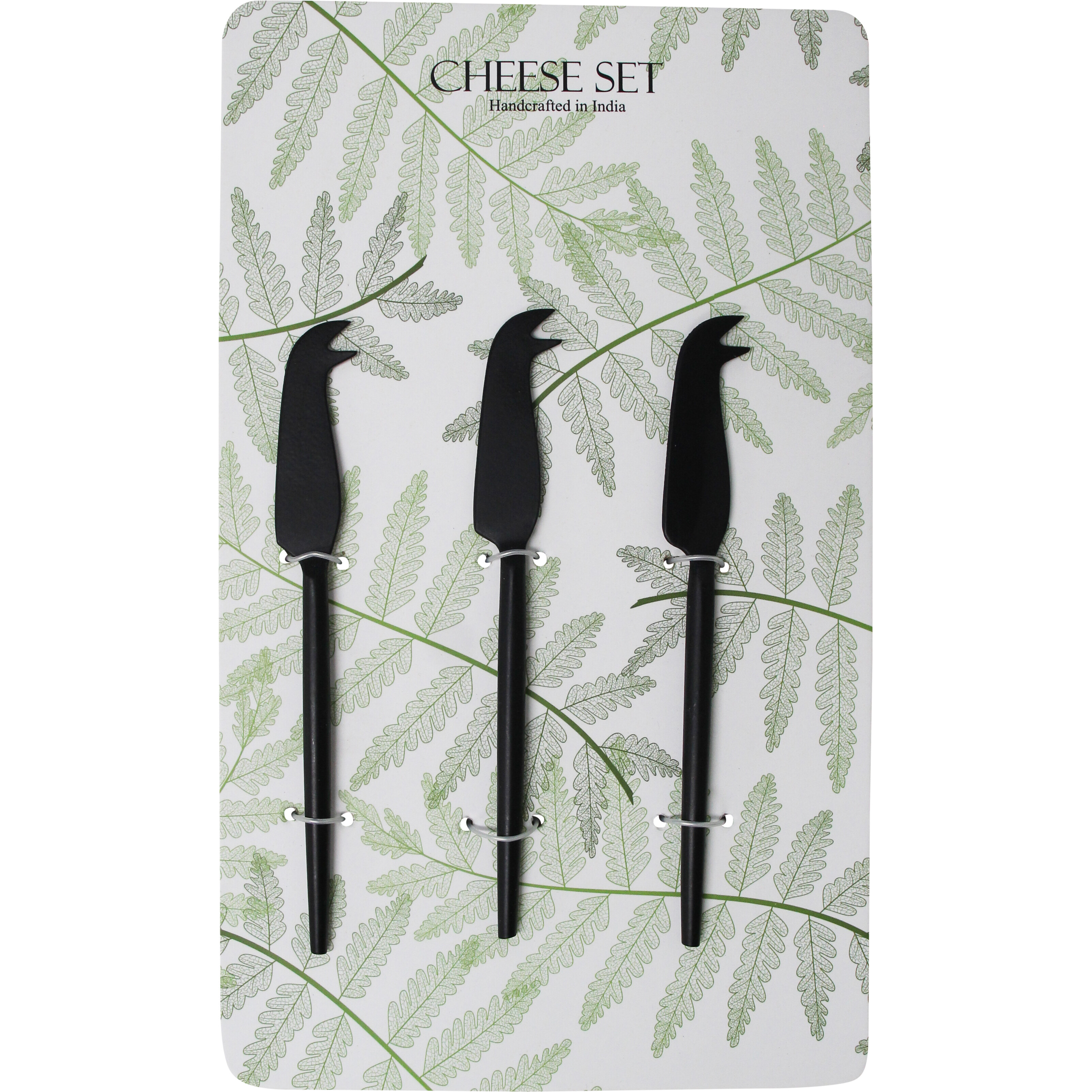 Cheese Knife Pointed S/3 Black