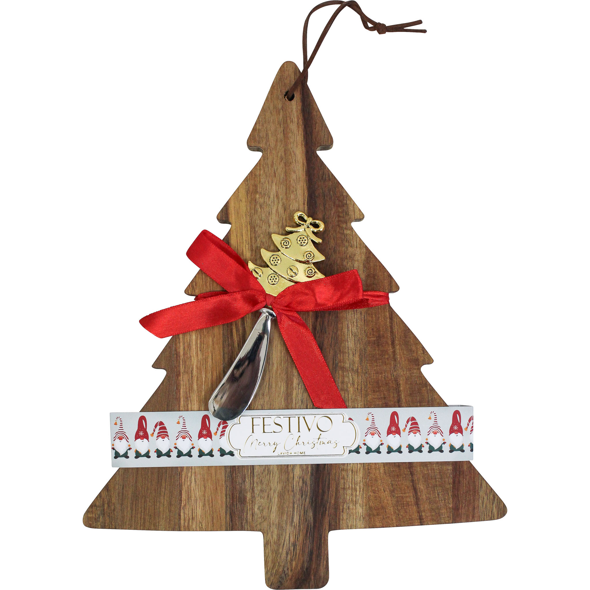 Acacia Christmas Board & Spreader