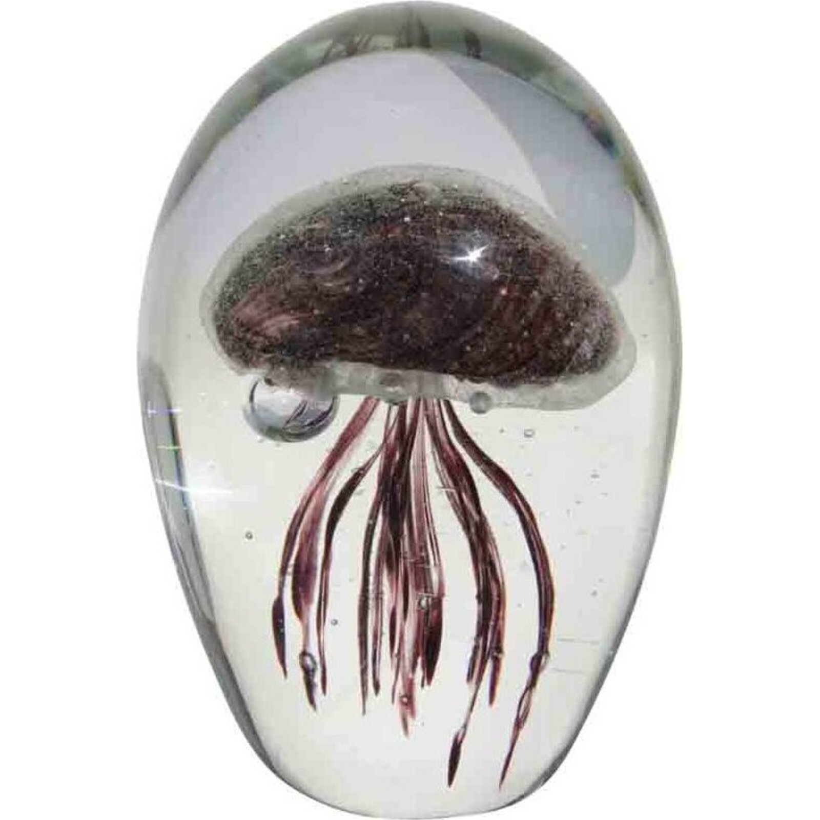 Glass Weight - Jellyfish - Black